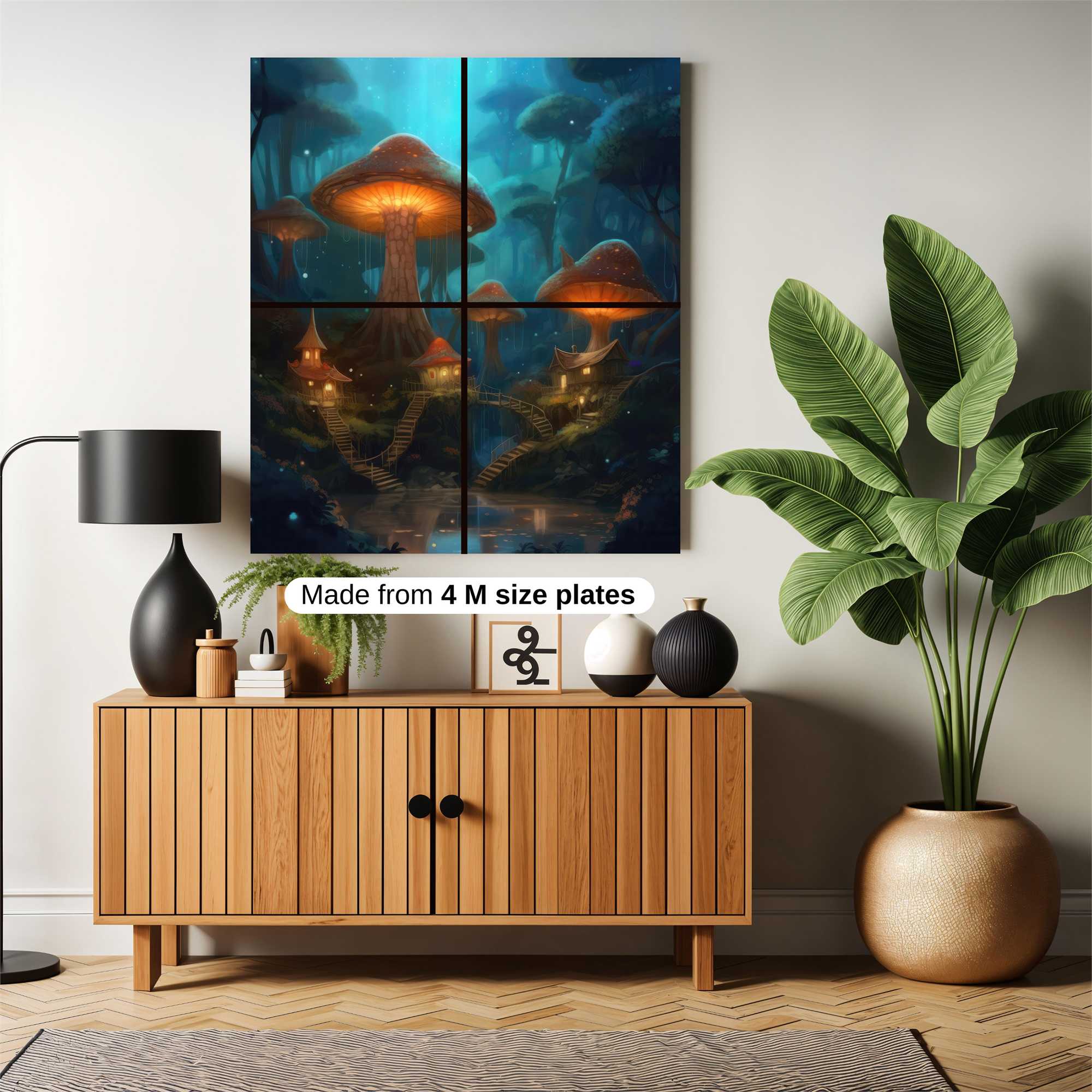 Mushroom Glow Safe Wall Magnetic / M
