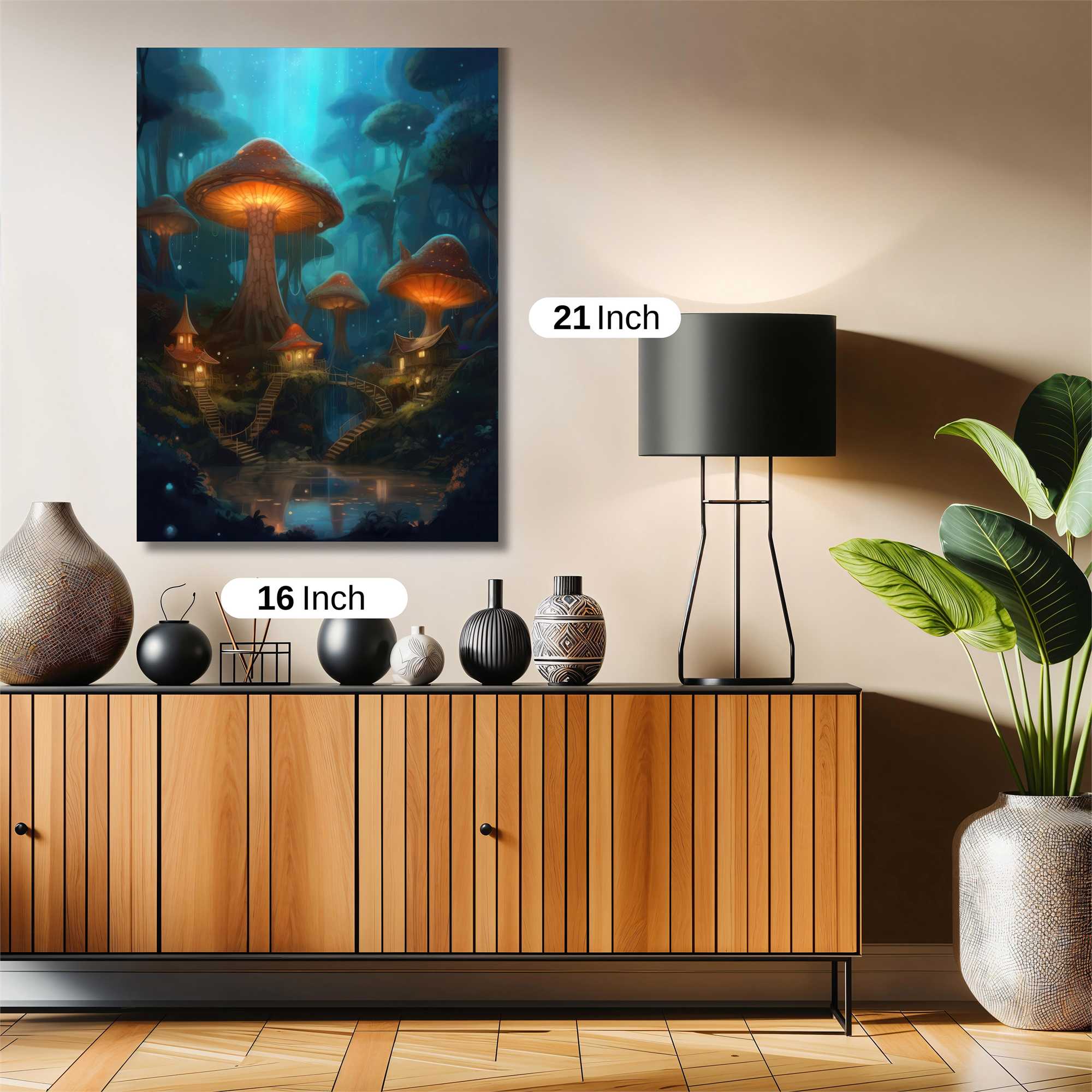 Mushroom Glow Safe Wall Magnetic / M