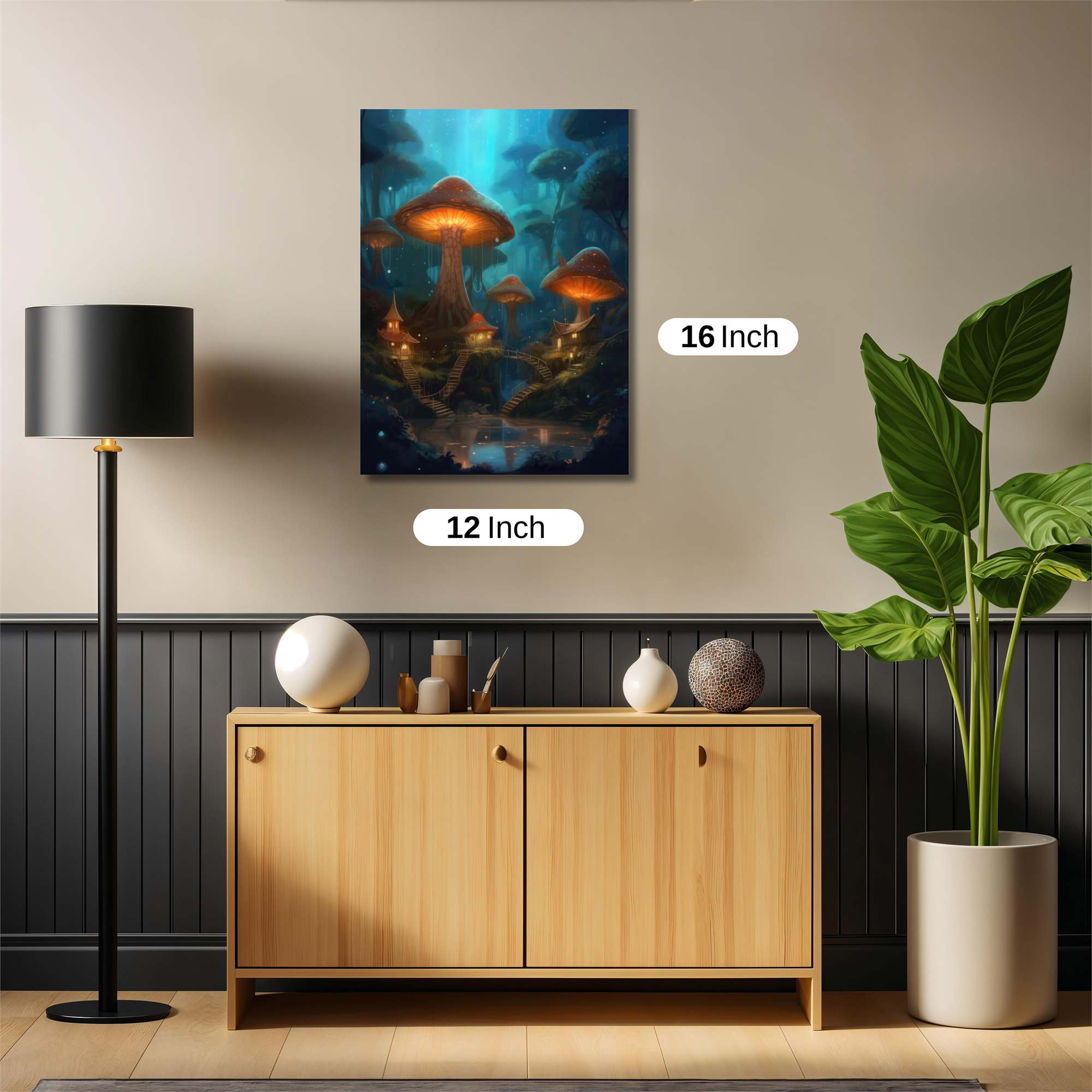 Mushroom Glow Safe Wall Magnetic / M