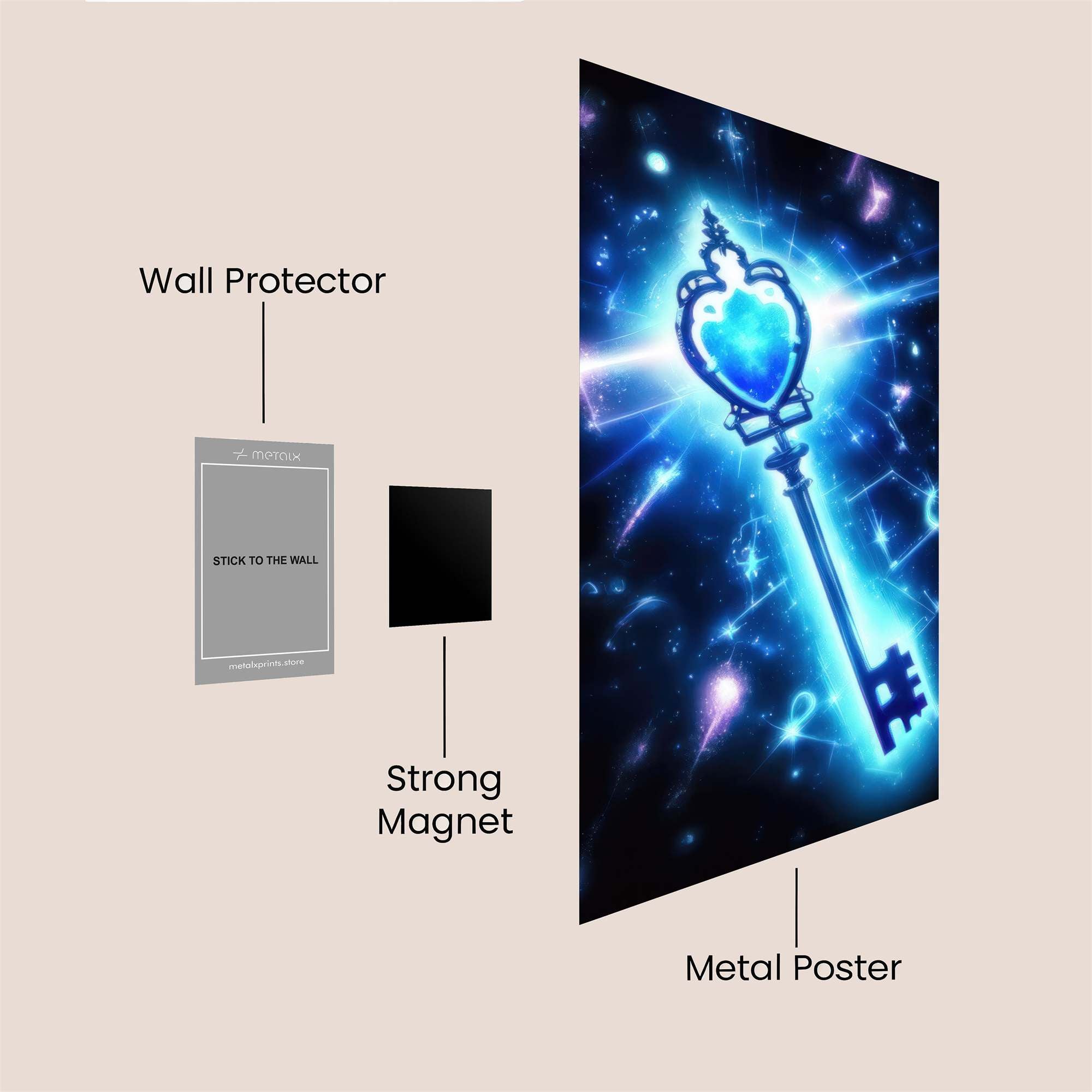 Mystic Gleam Safe Wall Magnetic / M