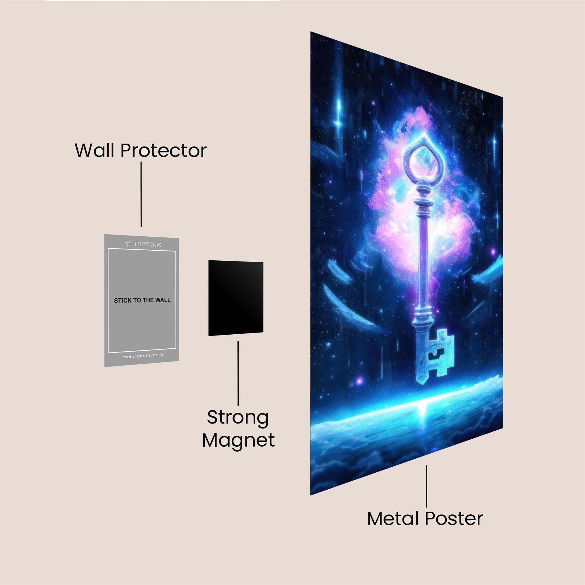 Cosmic Serenity Safe Wall Magnetic / M