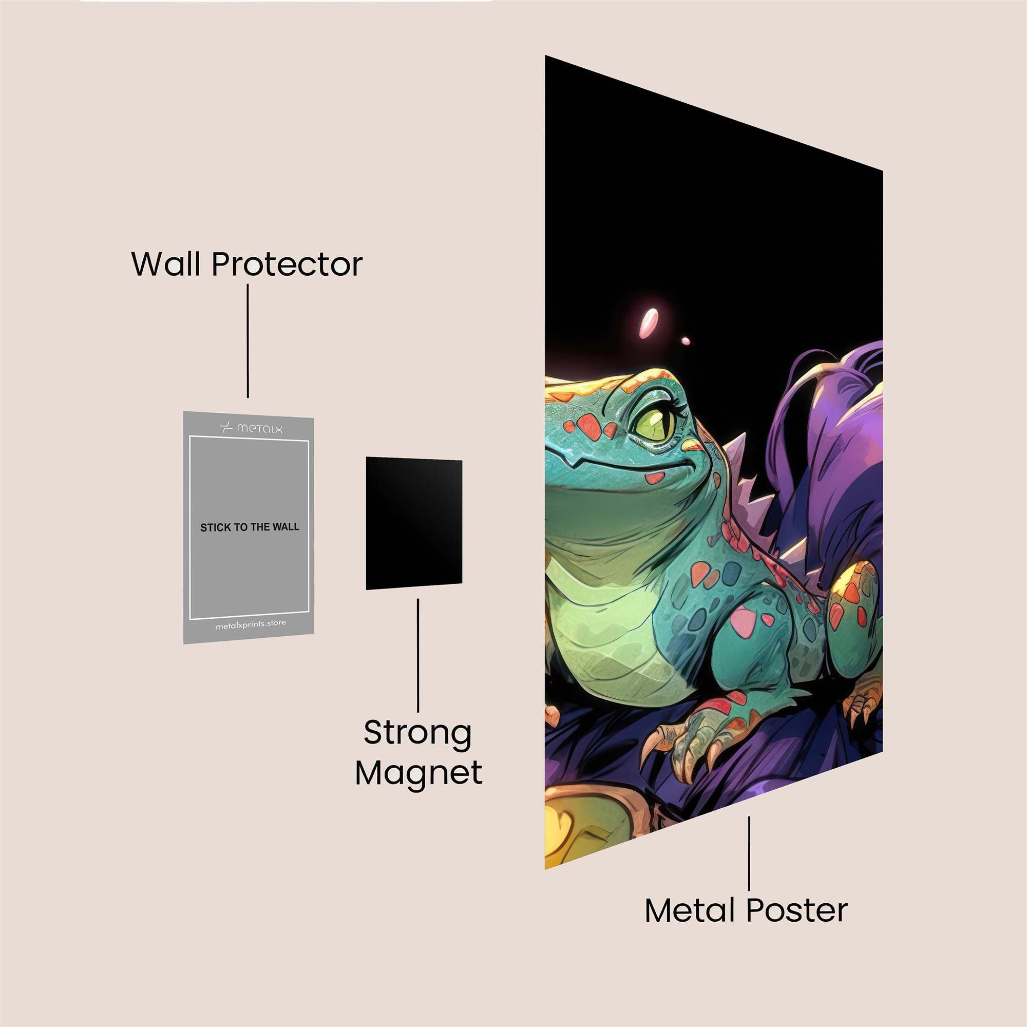 Froggy Whimsy Safe Wall Magnetic / M