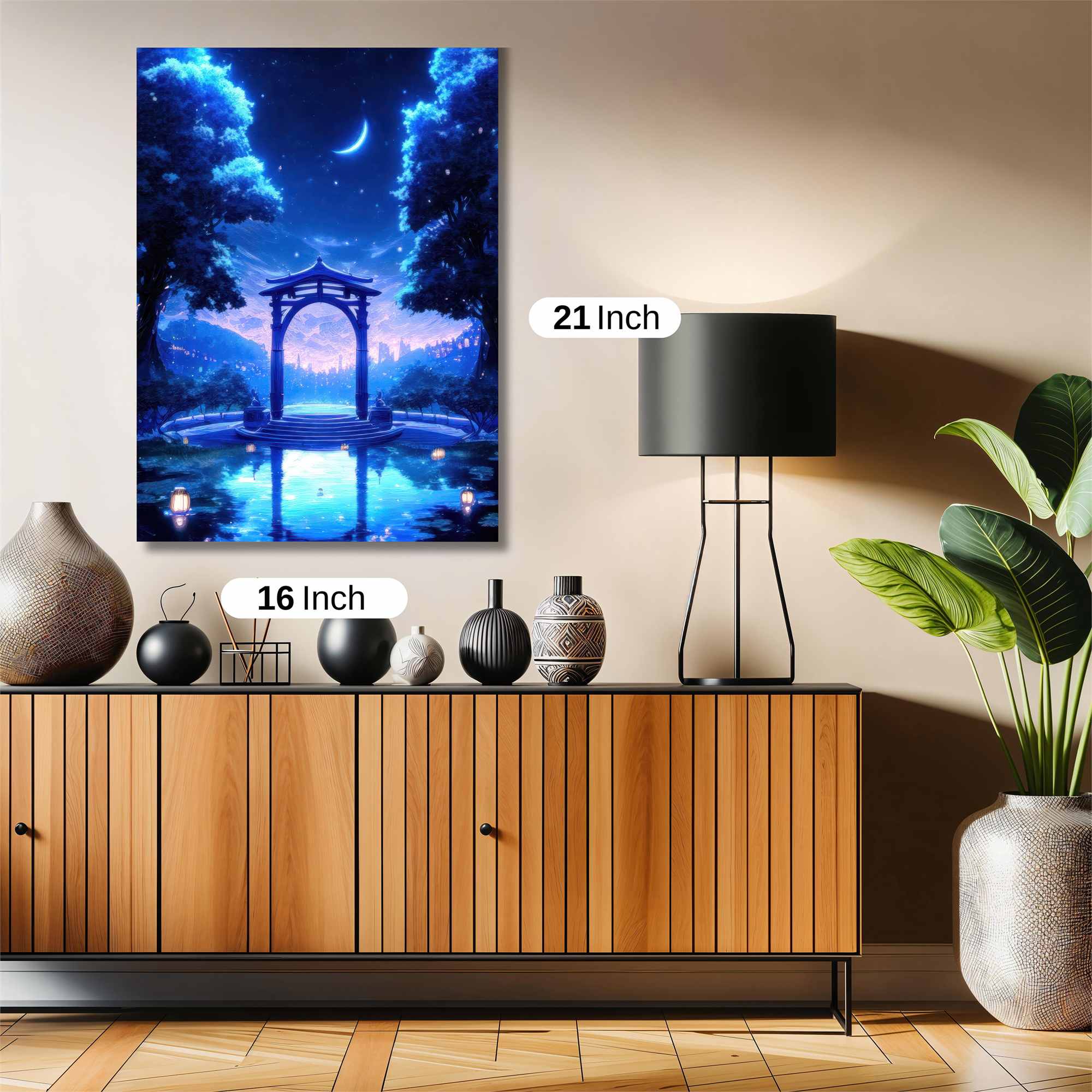 Moonlit Tranquility Safe Wall Magnetic / M