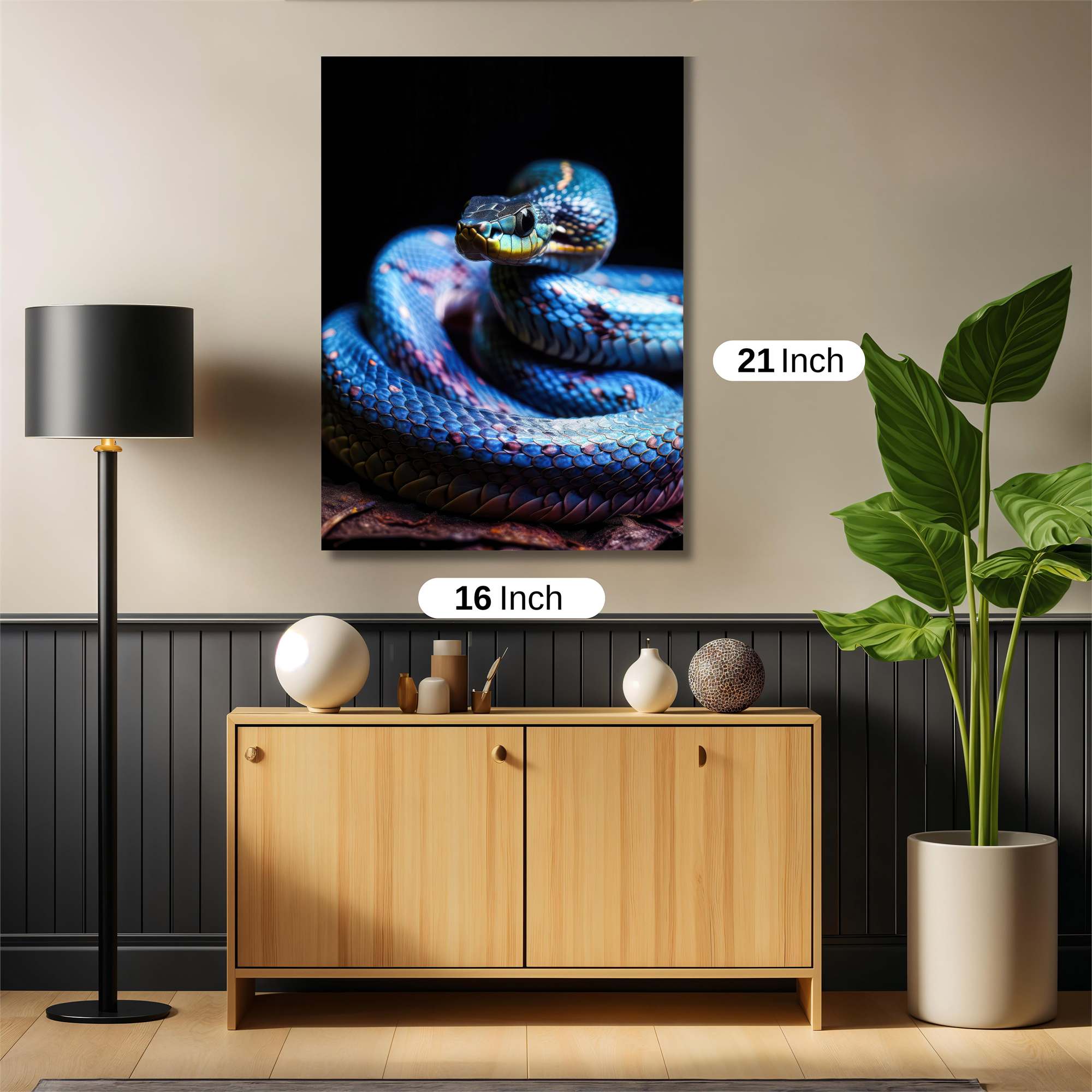 Serpentine Elegance Safe Wall Magnetic / M
