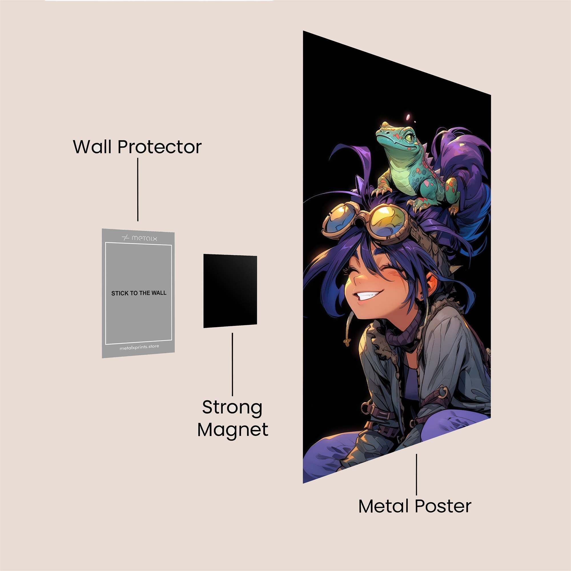 Froggy Whimsy Safe Wall Magnetic / M