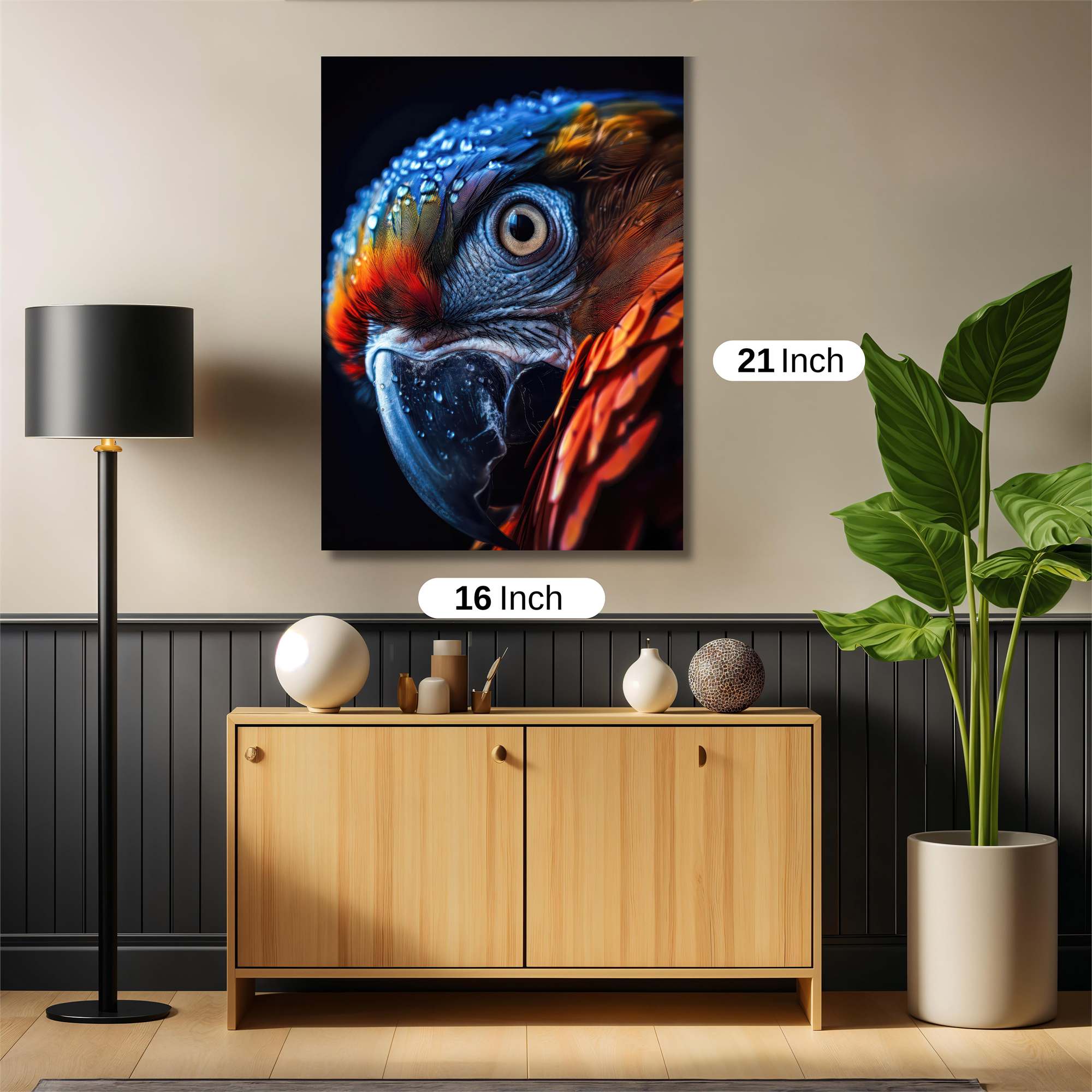 Macaw Radiance Safe Wall Magnetic / M
