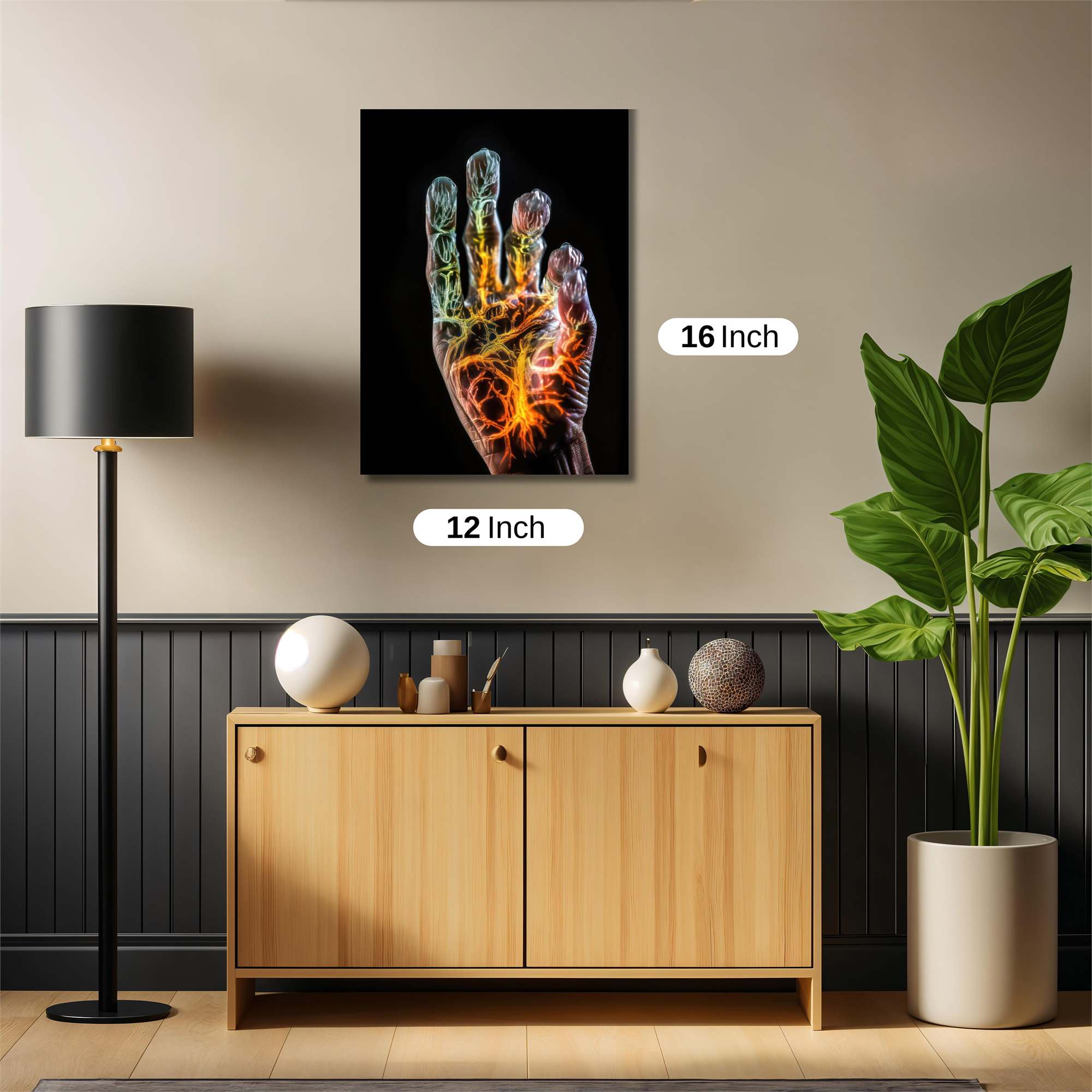Veins Vibrant Safe Wall Magnetic / M