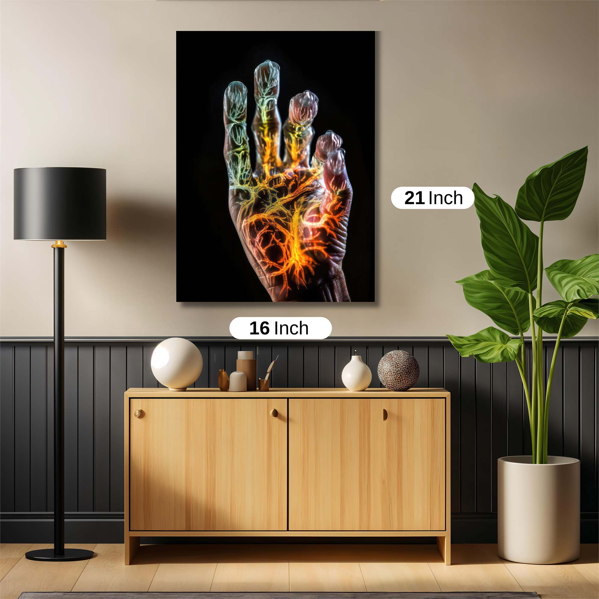 Veins Vibrant Safe Wall Magnetic / M