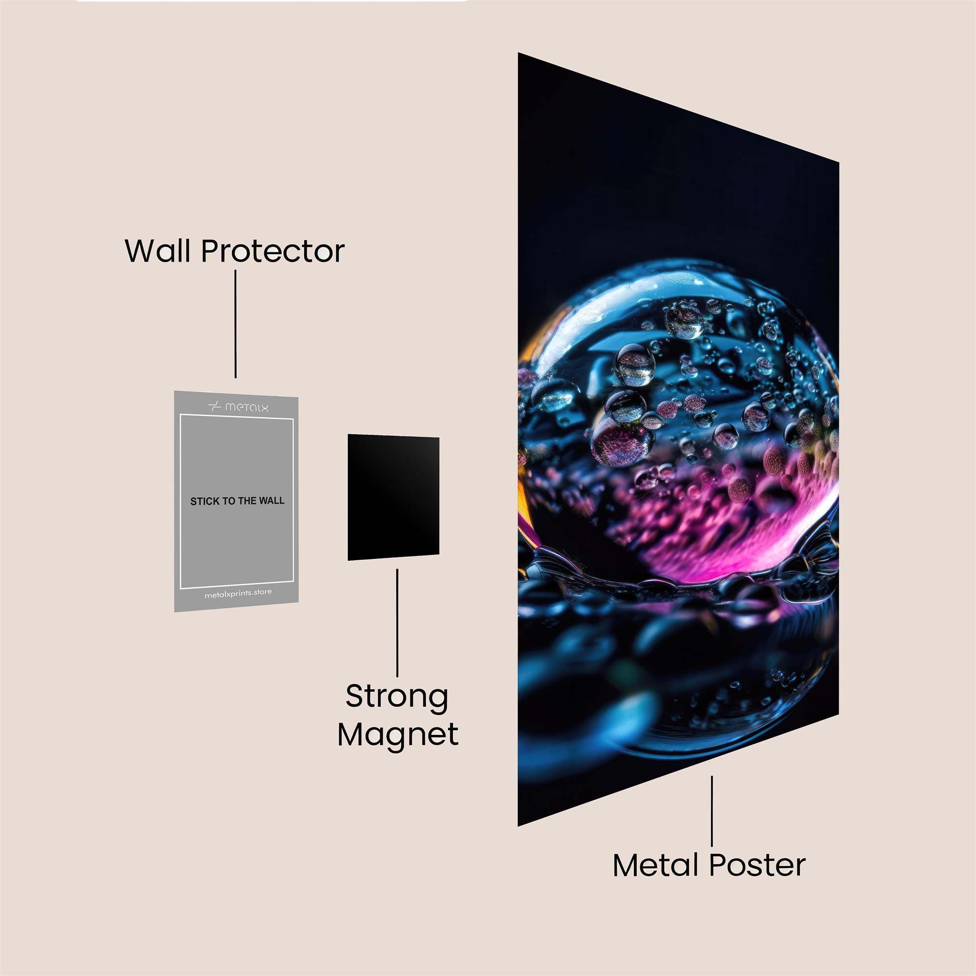 Bubble Enigma Safe Wall Magnetic / M