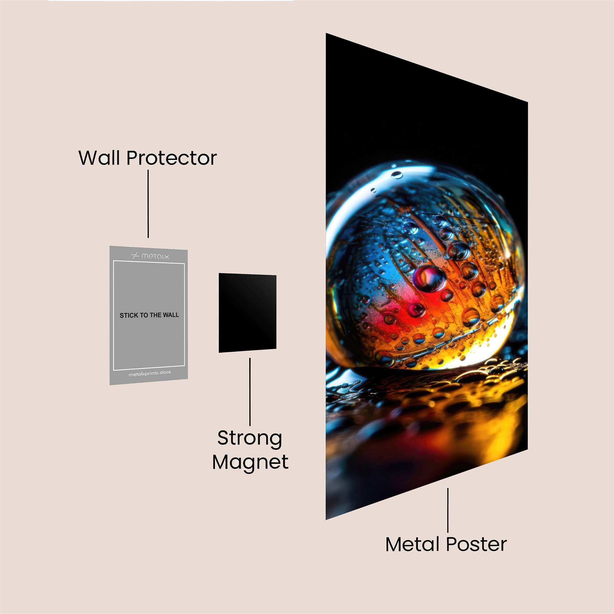 Sphere Radiance Safe Wall Magnetic / M