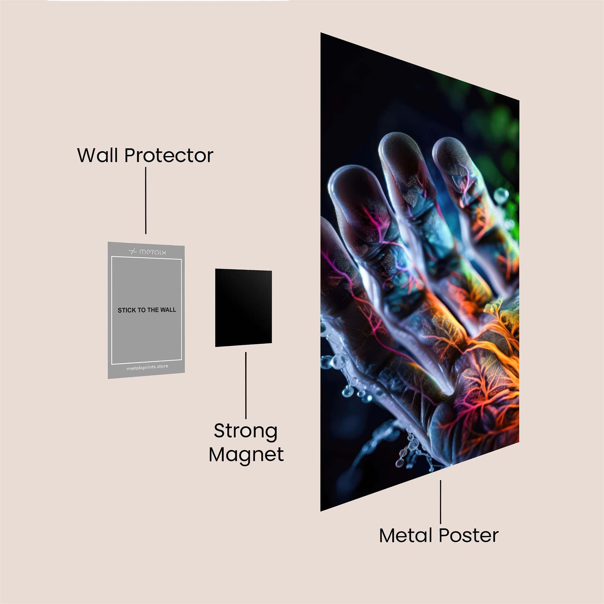 Hand Radiance Safe Wall Magnetic / M