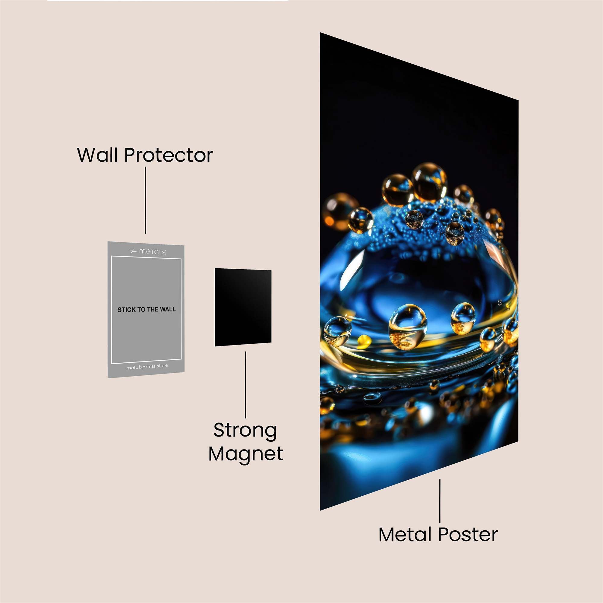 BubbleWhimsy Safe Wall Magnetic / M