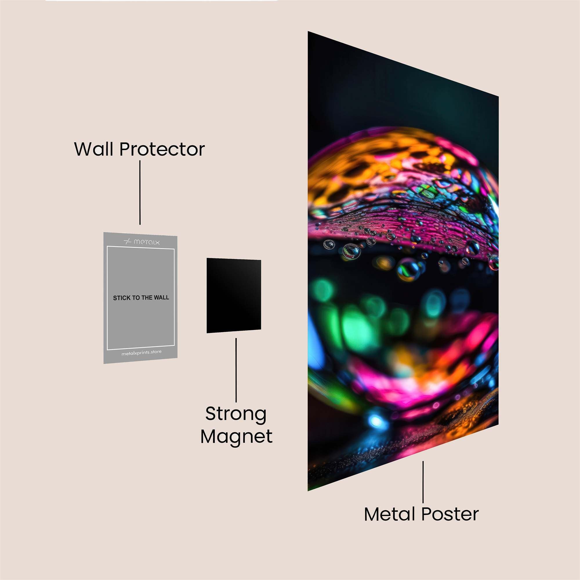 Bubble Euphoria Safe Wall Magnetic / M