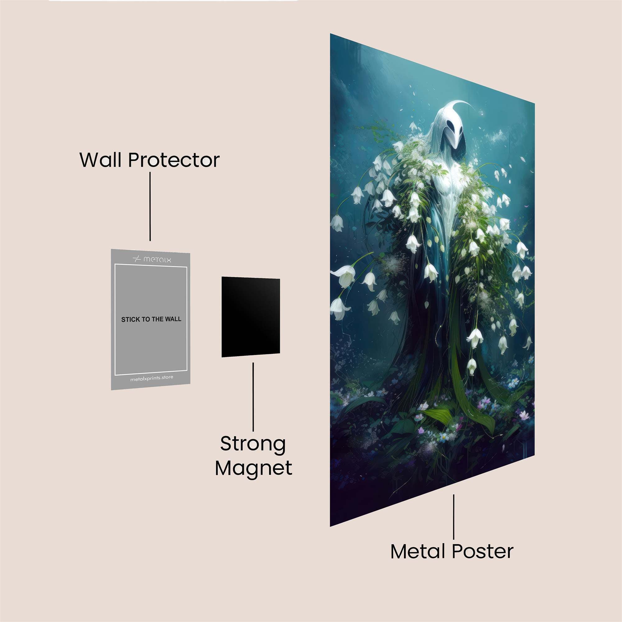 Flower Enigma Safe Wall Magnetic / M