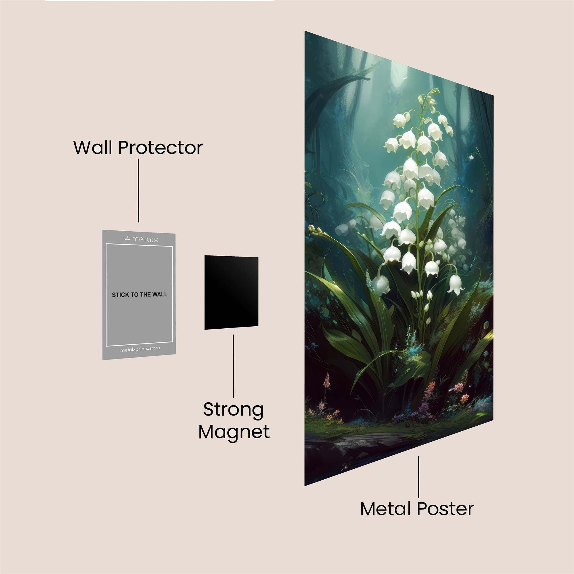 Lily Enchantment Safe Wall Magnetic / M