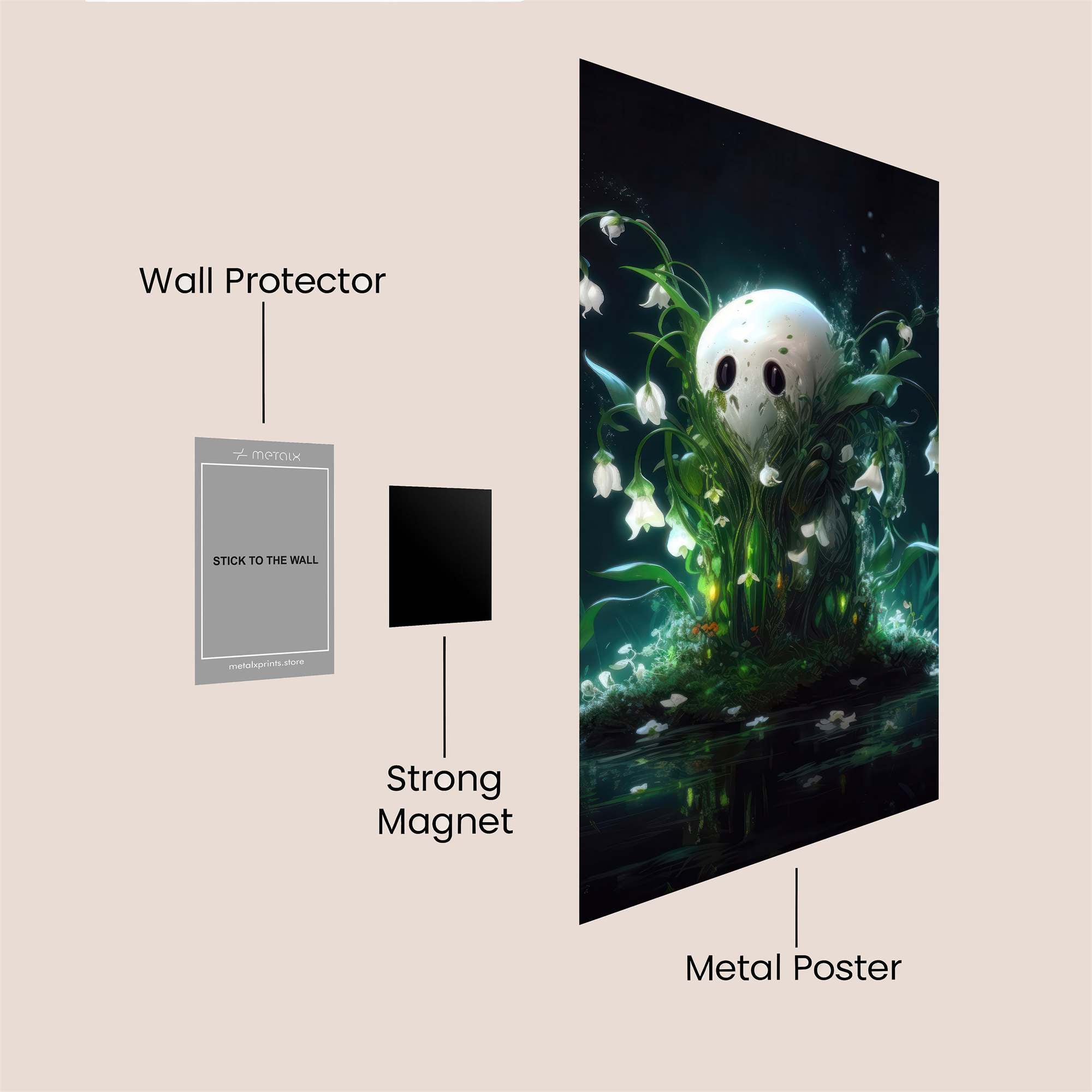 BlossomGhost Safe Wall Magnetic / M
