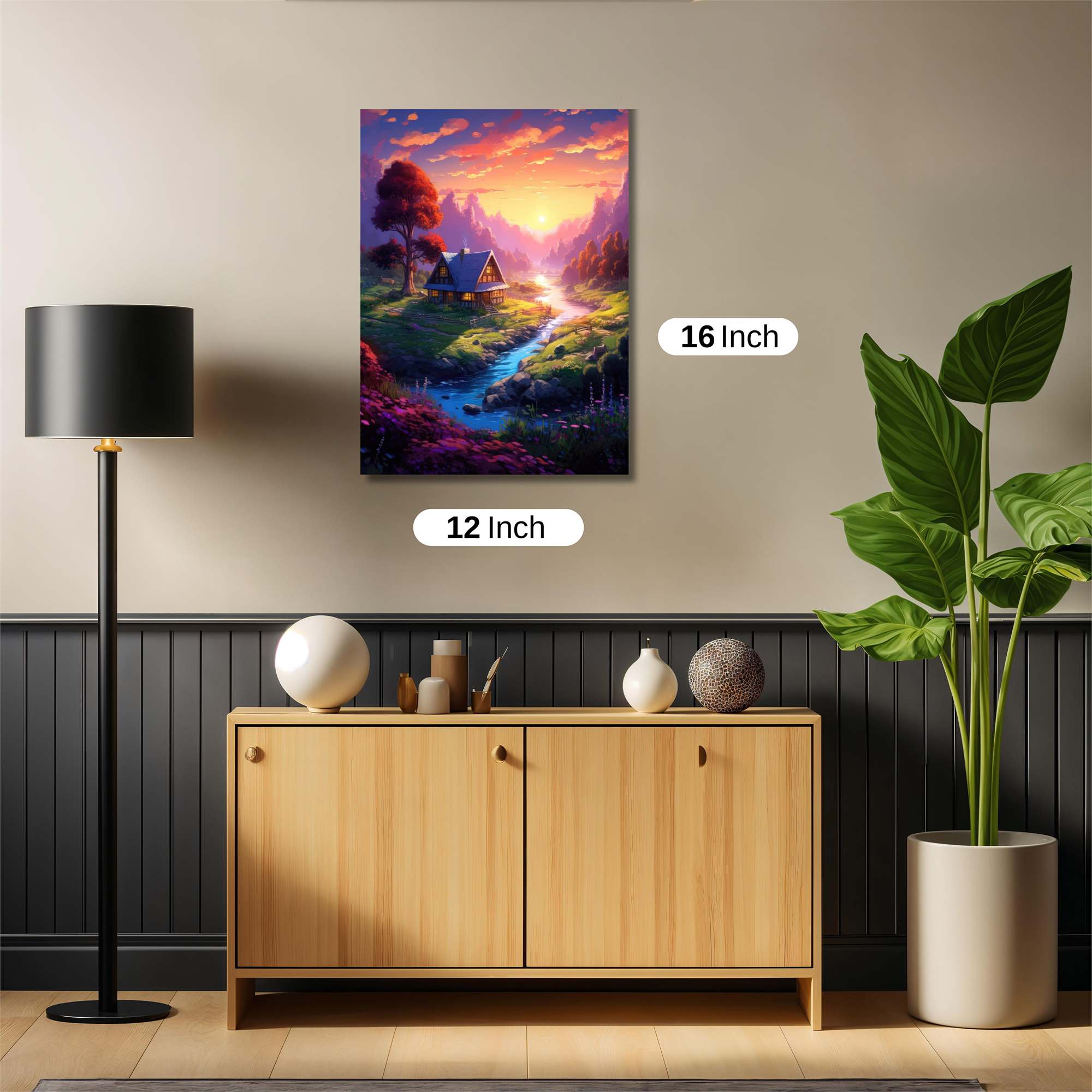 Sunset Serenity Safe Wall Magnetic / M