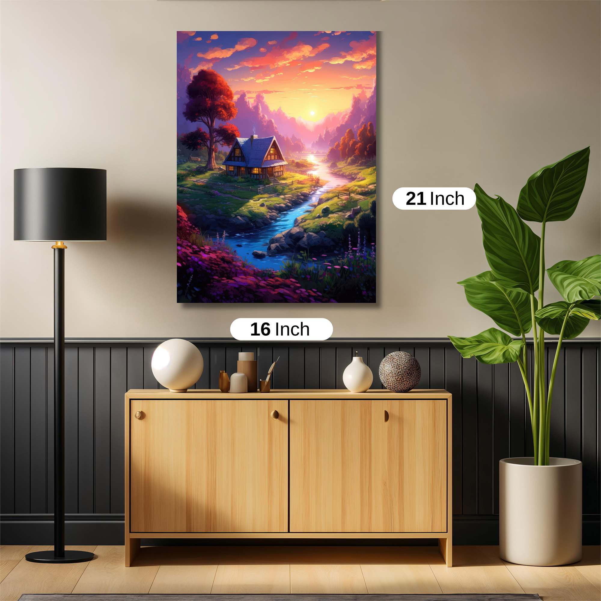 Sunset Serenity Safe Wall Magnetic / M