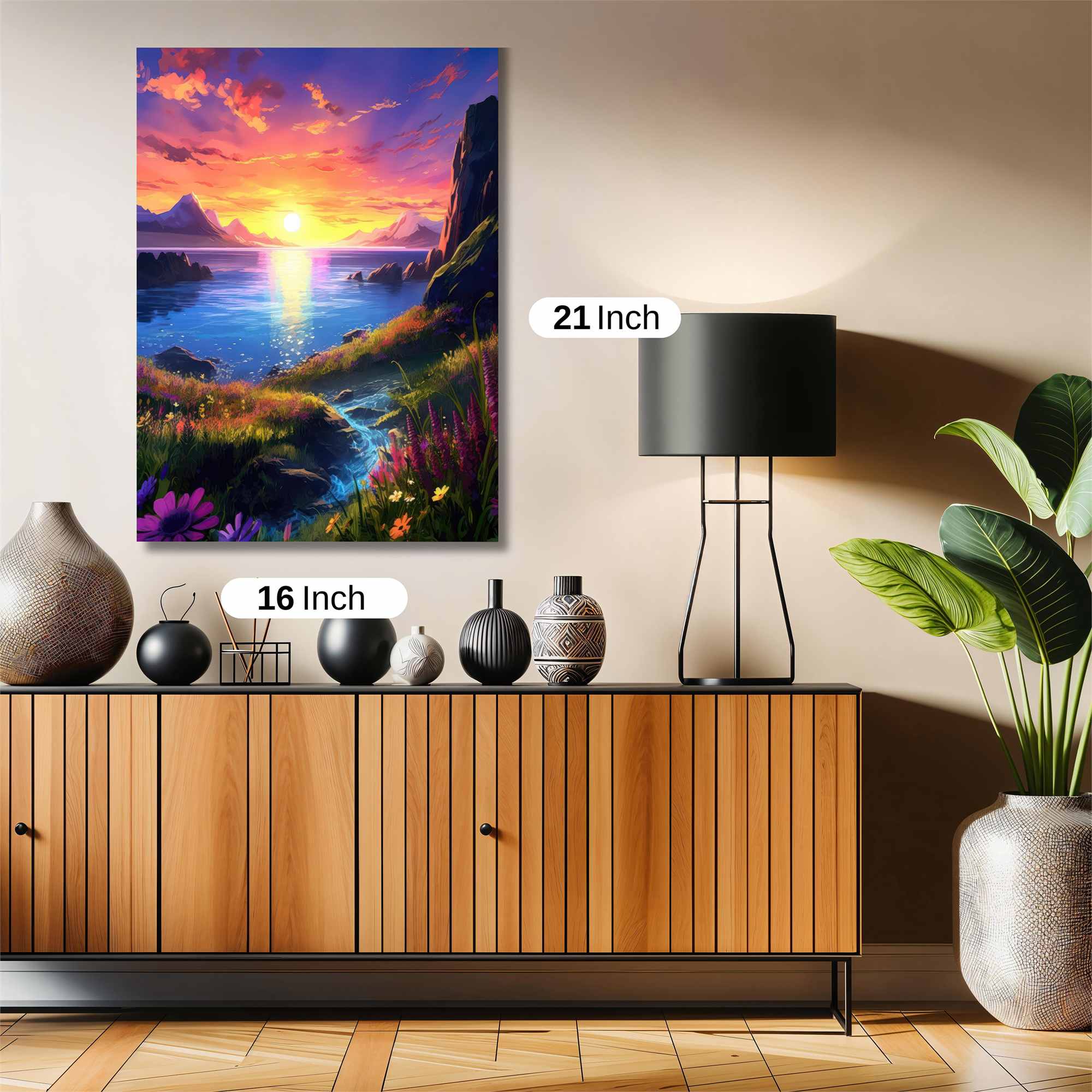 Sunset Serenity Safe Wall Magnetic / M