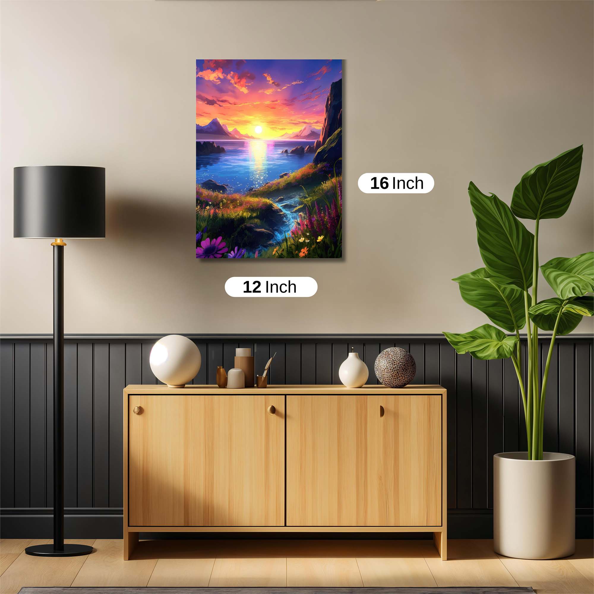 Sunset Serenity Safe Wall Magnetic / M
