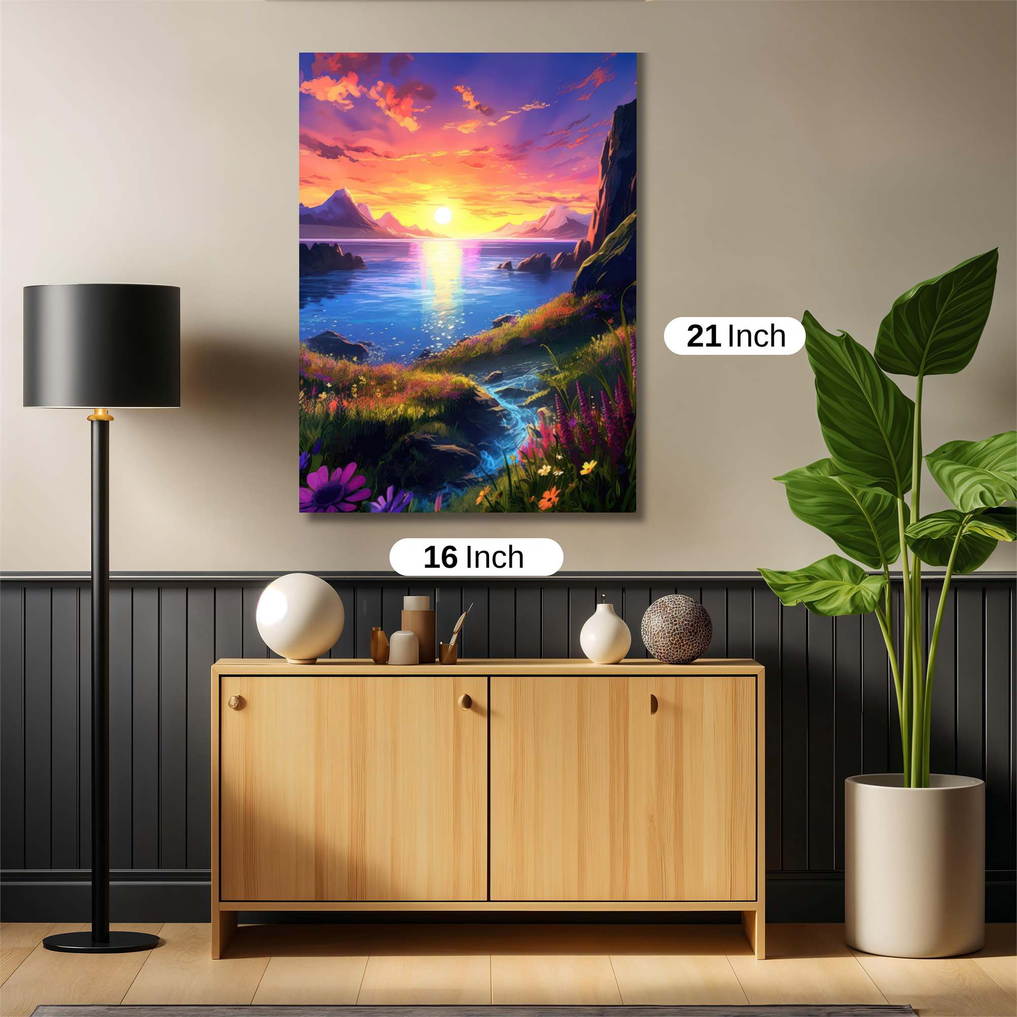 Sunset Serenity Safe Wall Magnetic / M