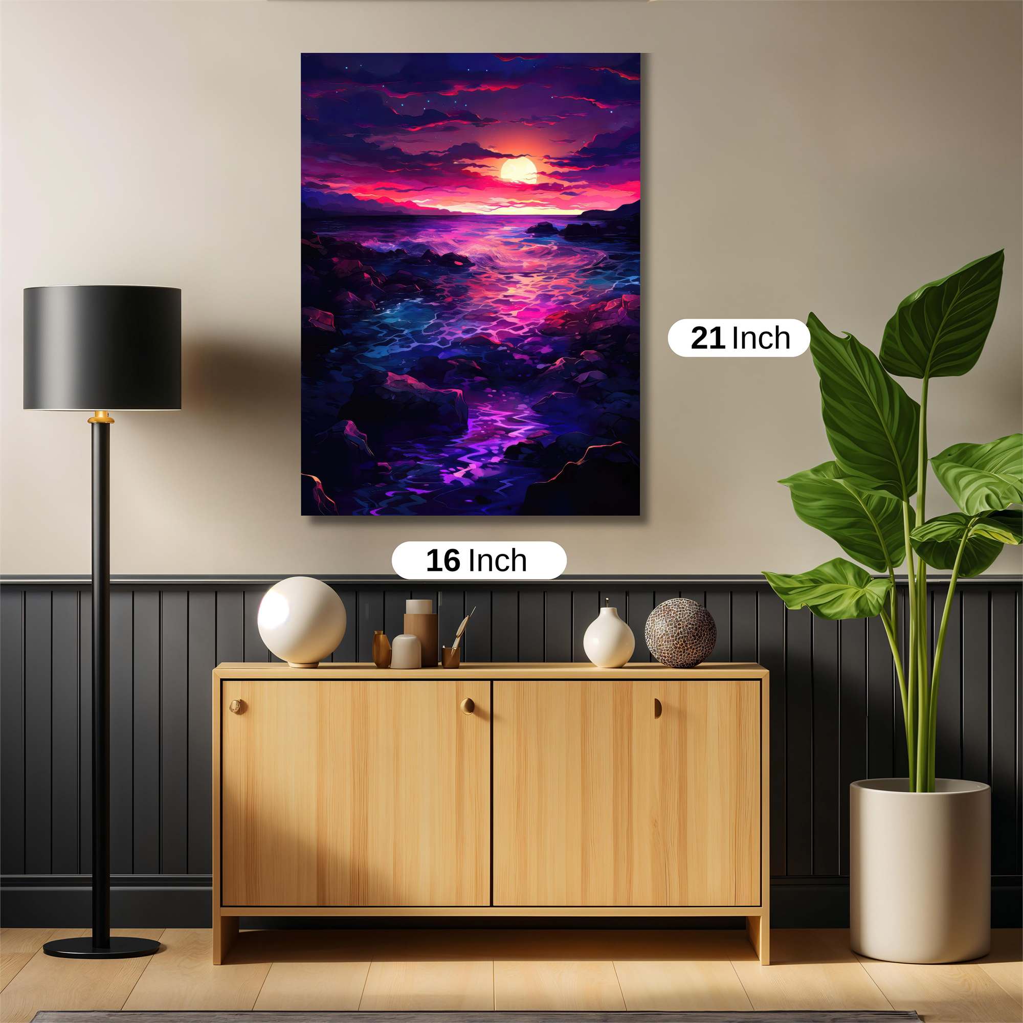 Sunset Serenity Safe Wall Magnetic / M