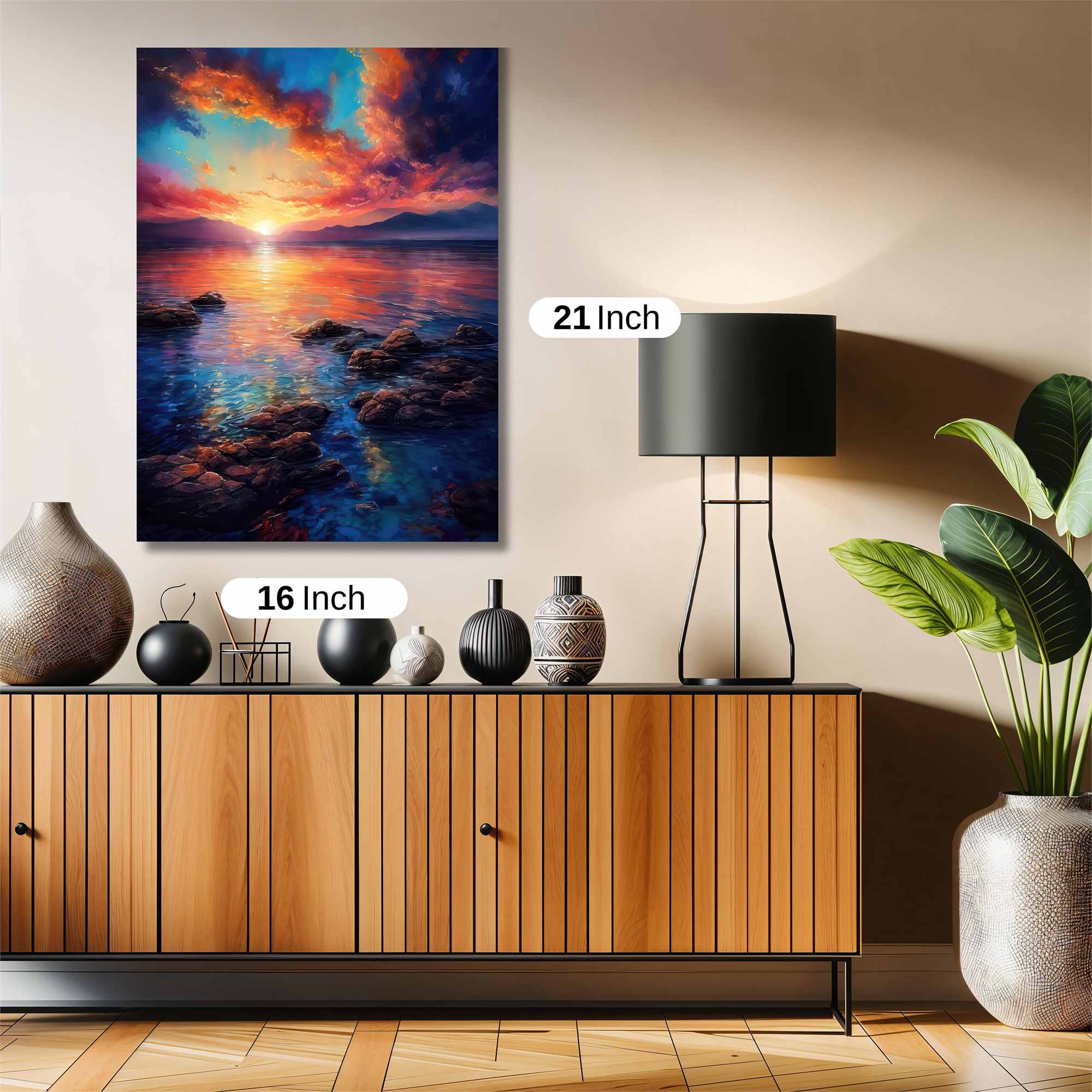 Sunset Serenity Safe Wall Magnetic / M