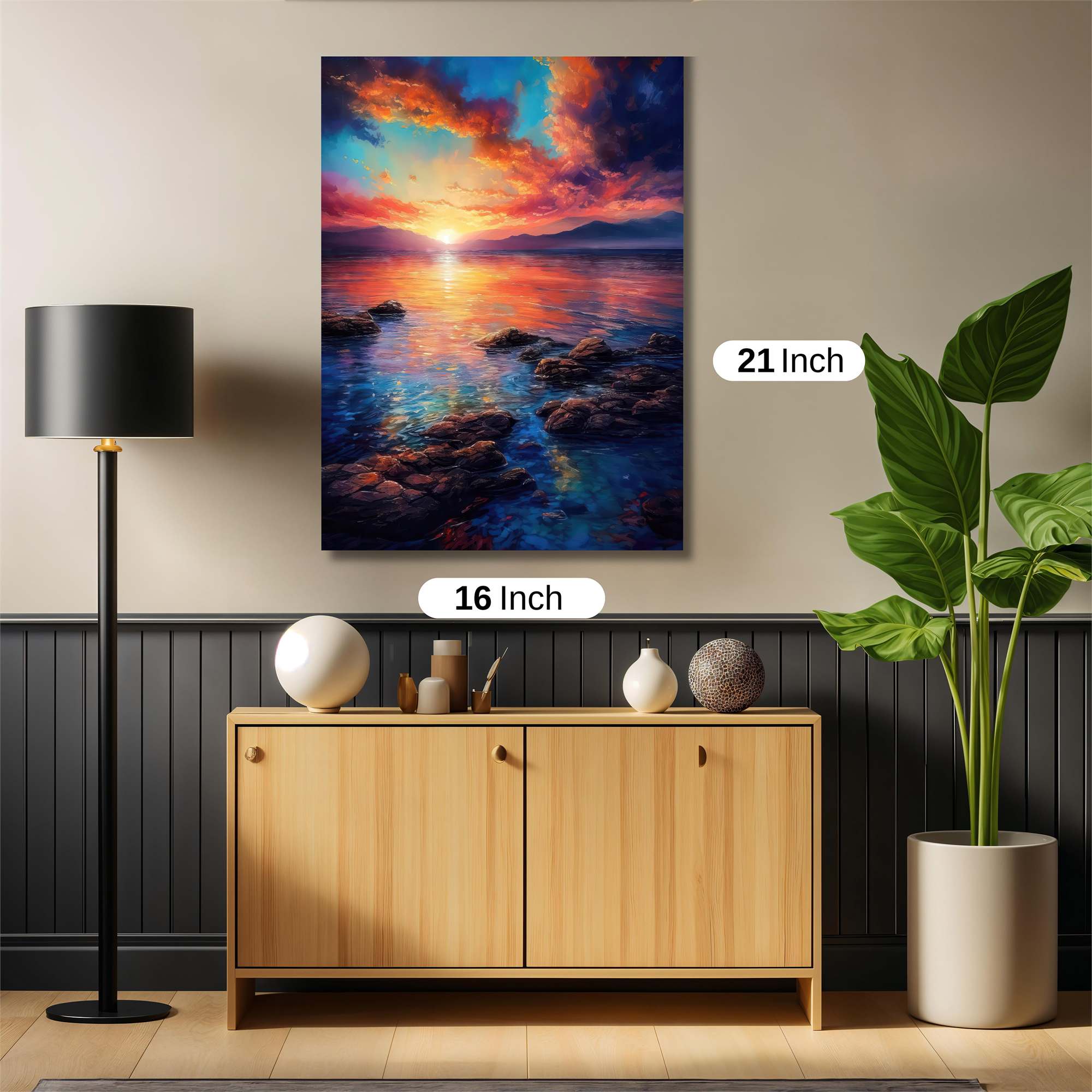 Sunset Serenity Safe Wall Magnetic / M