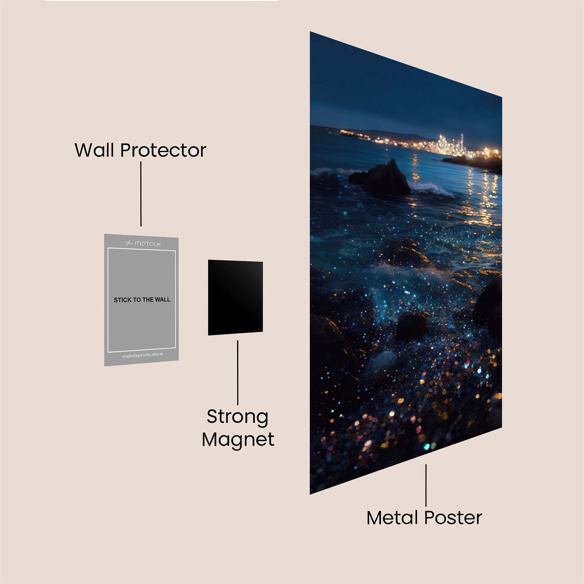 Night Serenity Safe Wall Magnetic / M