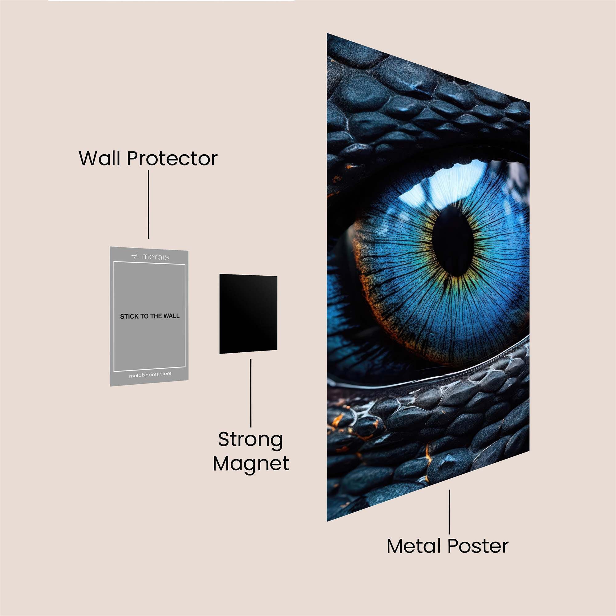 Dragon Enigmatic Safe Wall Magnetic / M