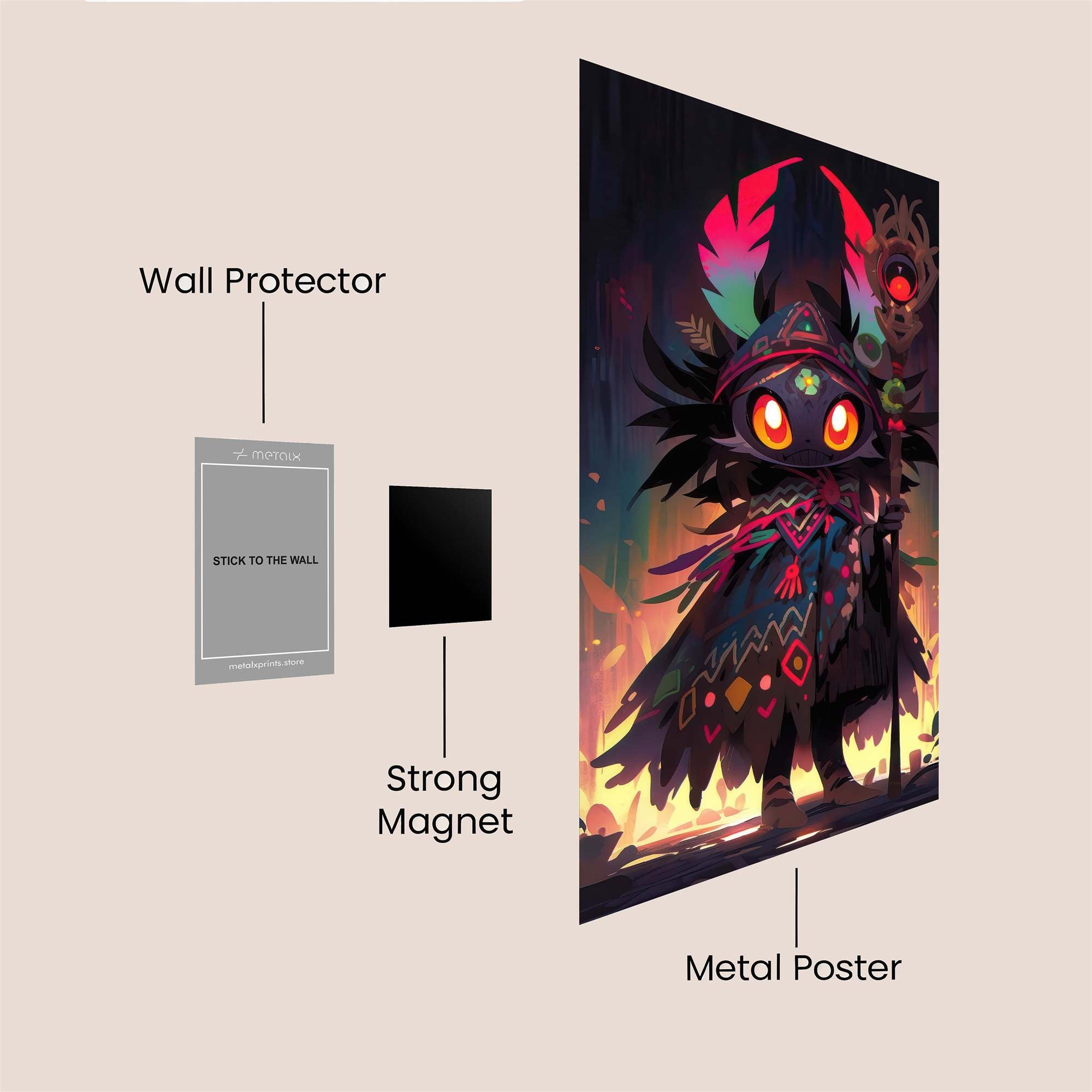 Mystic Glow Safe Wall Magnetic / M