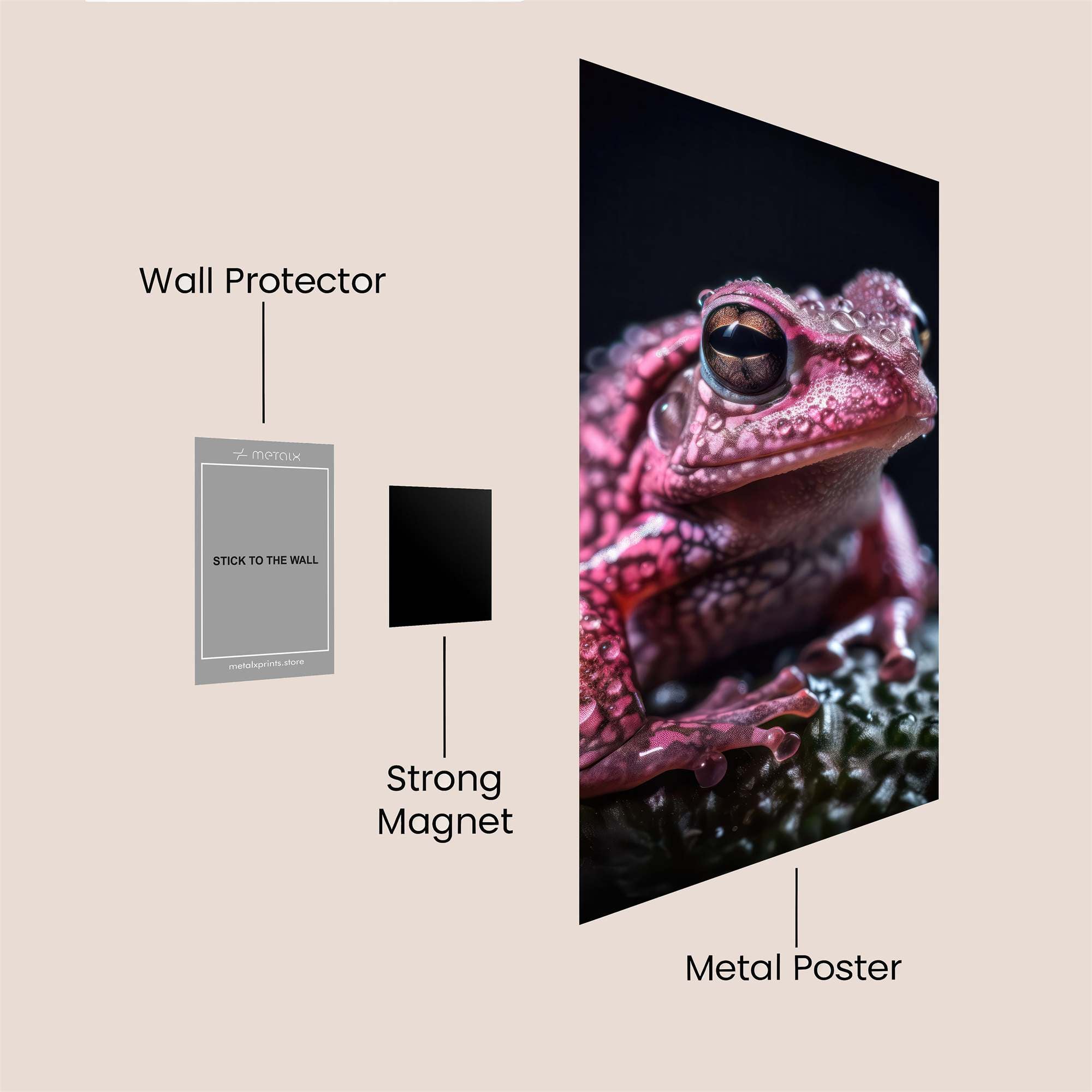 Pink Serenity Safe Wall Magnetic / M