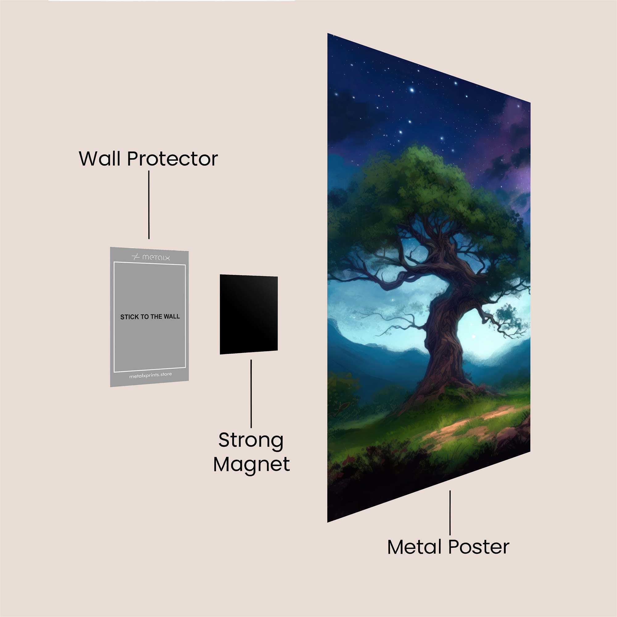 Starlit Serenity Safe Wall Magnetic / M
