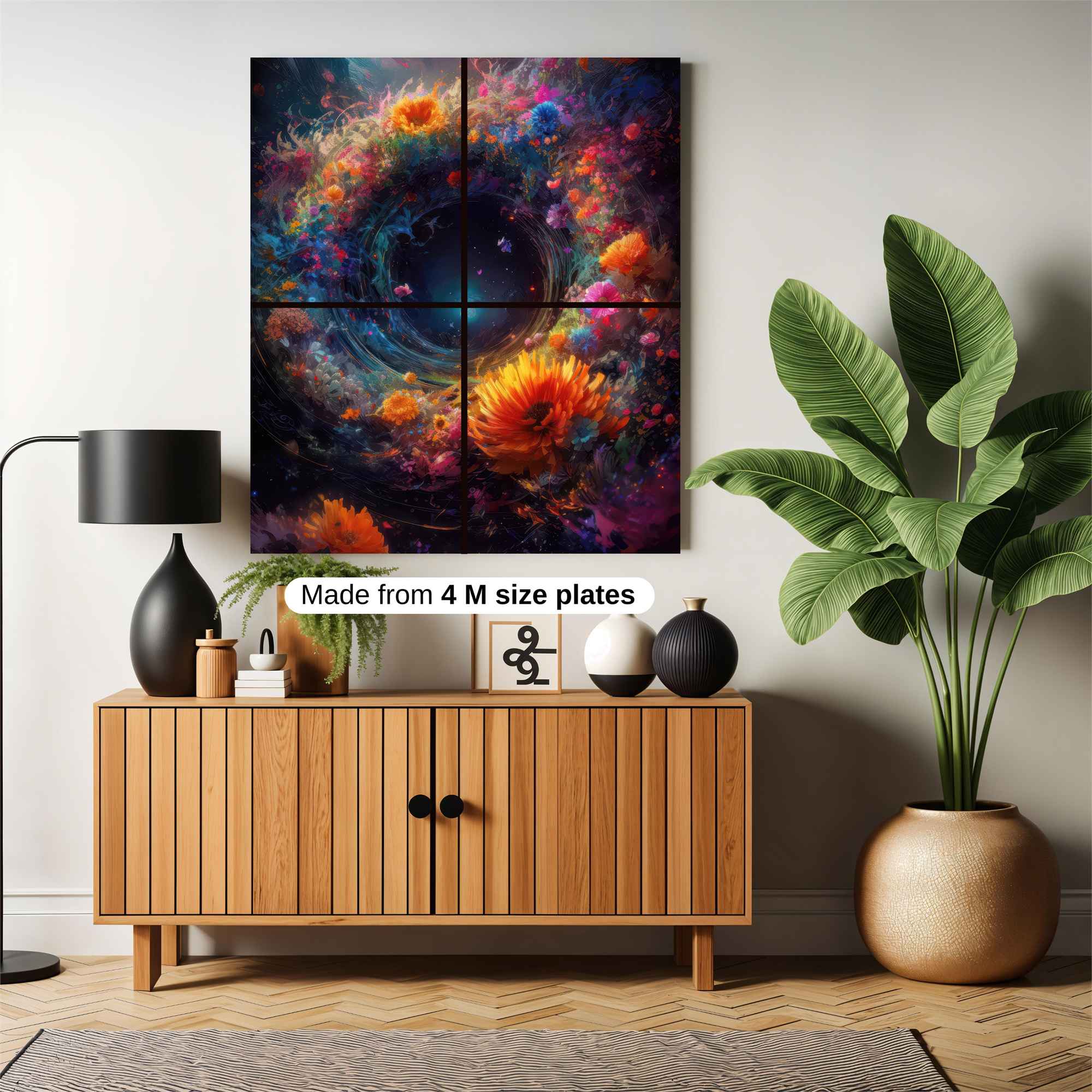 Floral Vortex Safe Wall Magnetic / M