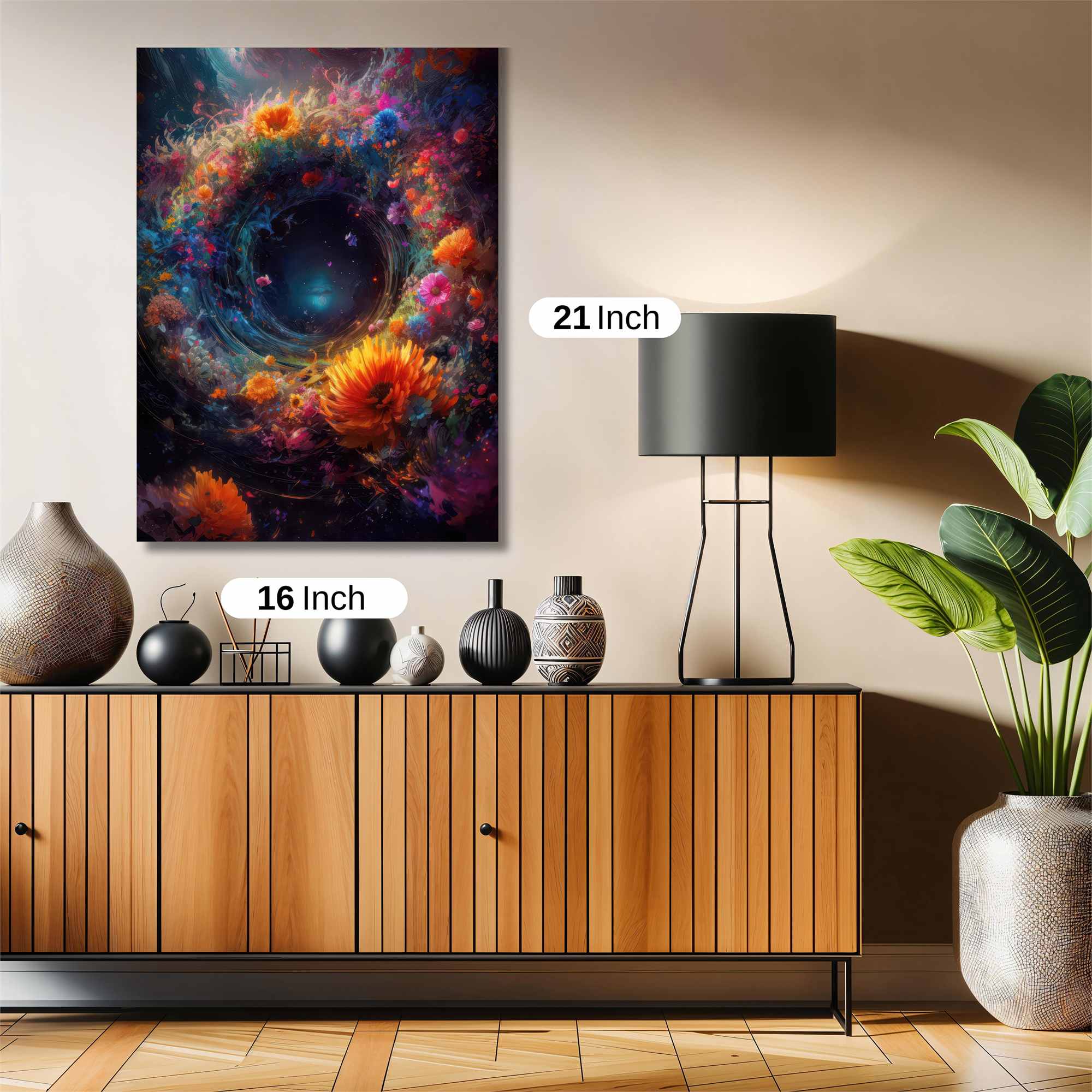 Floral Vortex Safe Wall Magnetic / M