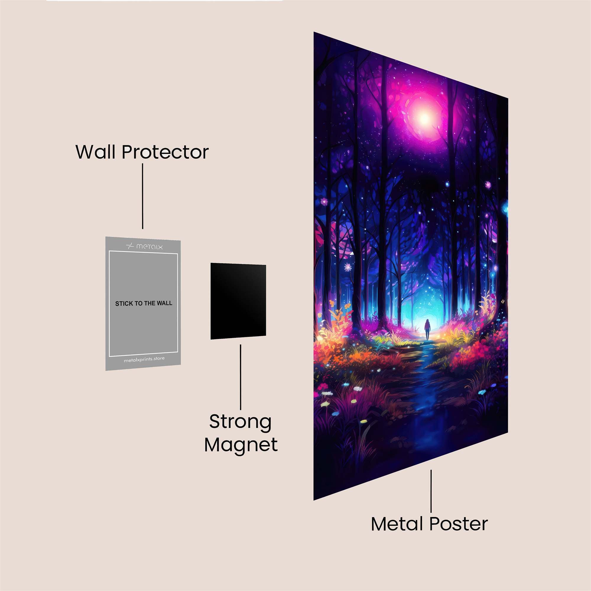 Moonlit Enchantment Safe Wall Magnetic / M