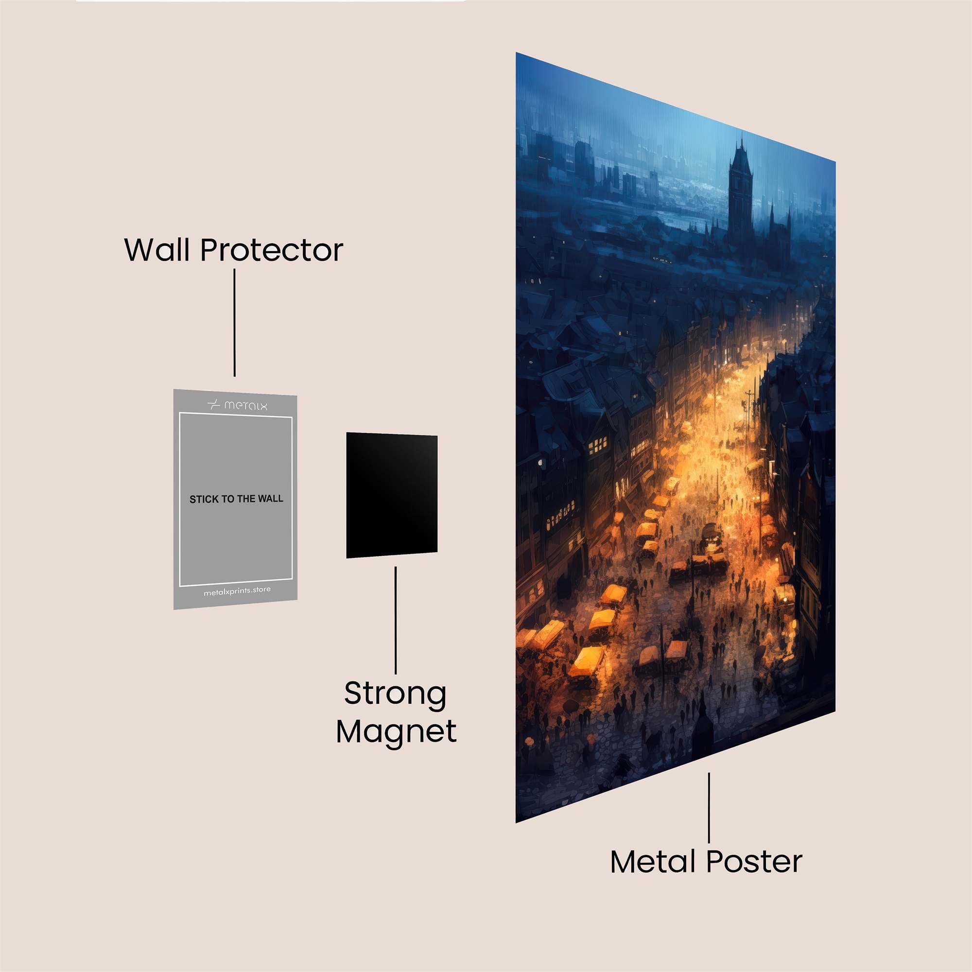 Nightmarket Glow Safe Wall Magnetic / M