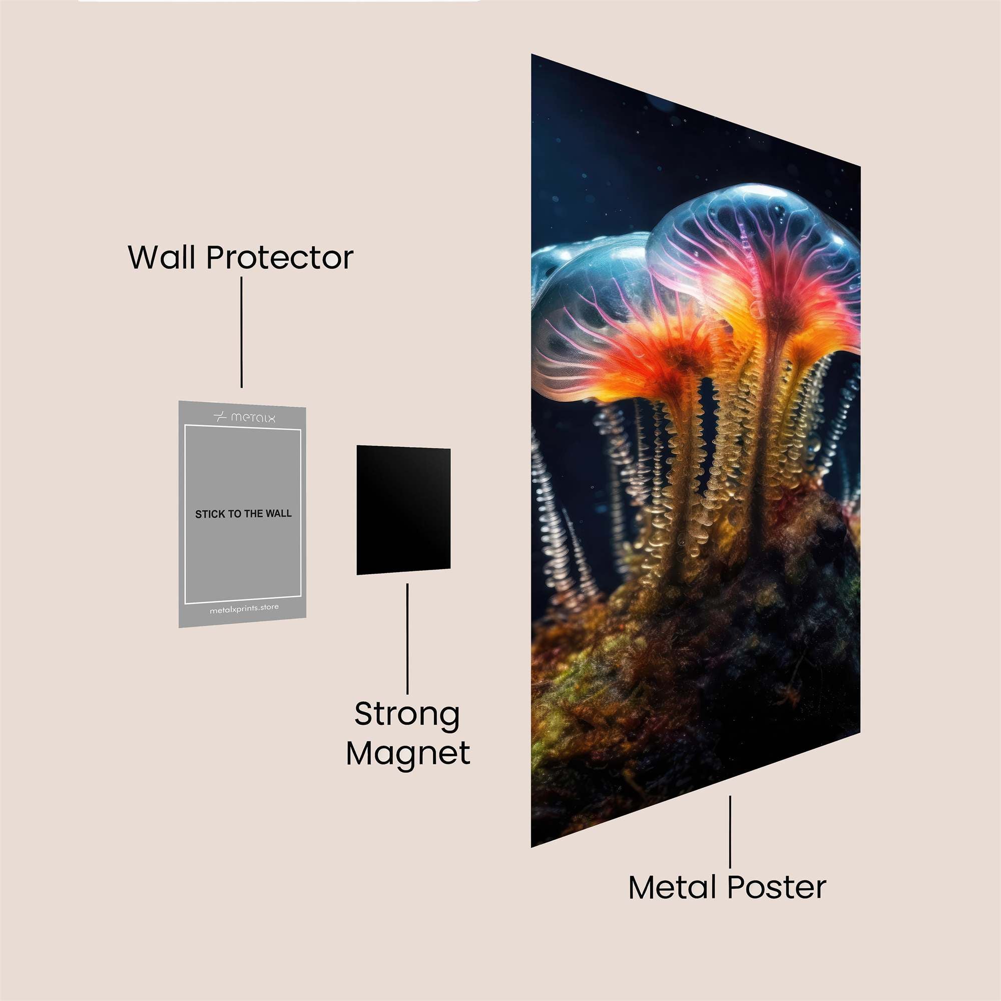 JellyGlow Safe Wall Magnetic / M