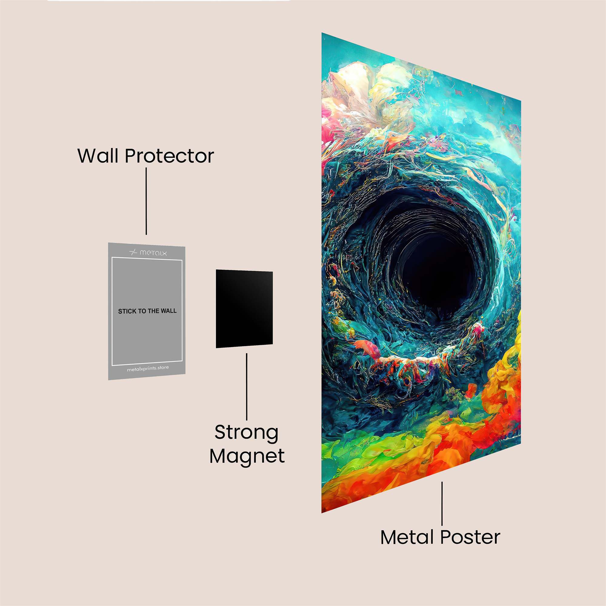 Vortex Whimsy Safe Wall Magnetic / M