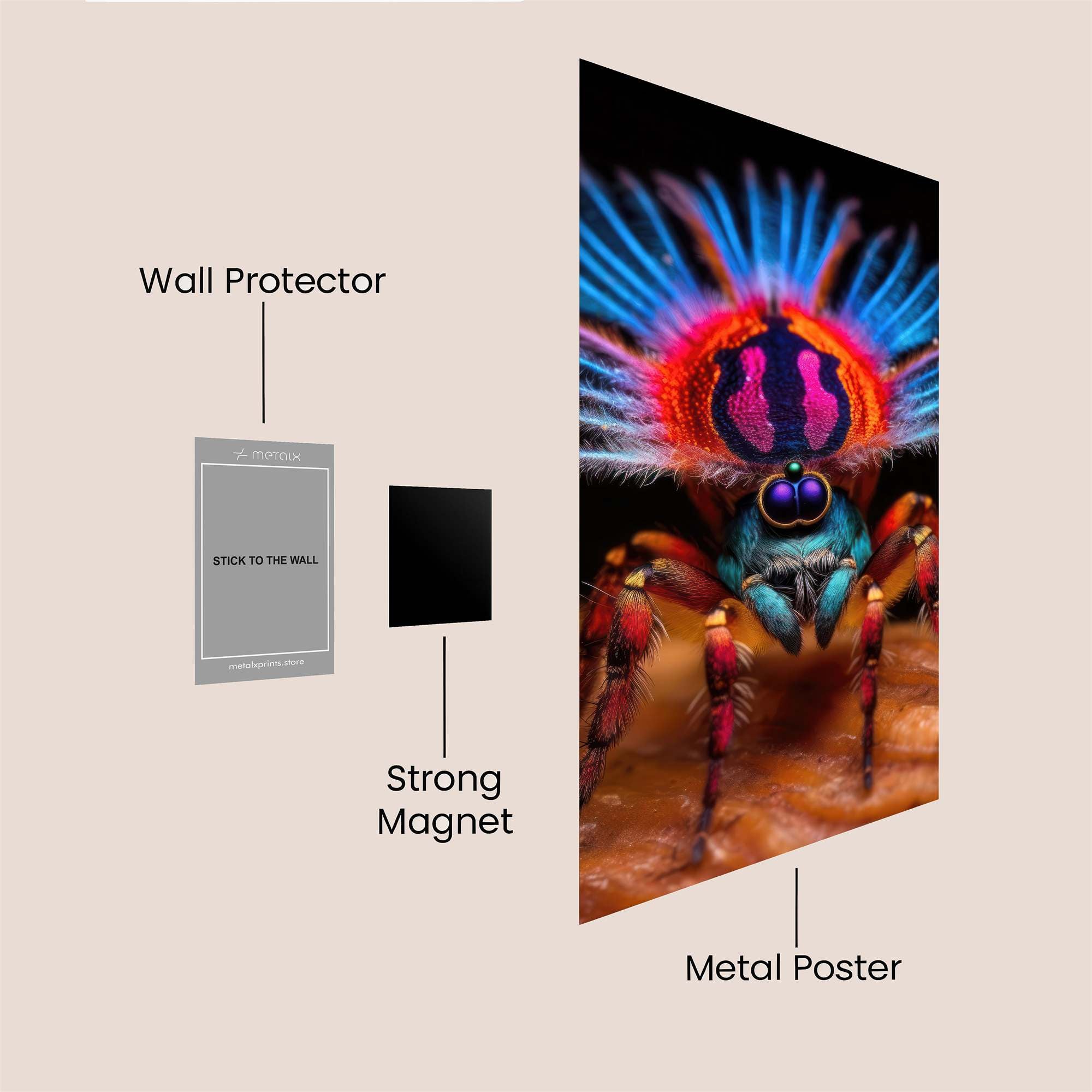 Peacock Extravaganza Safe Wall Magnetic / M