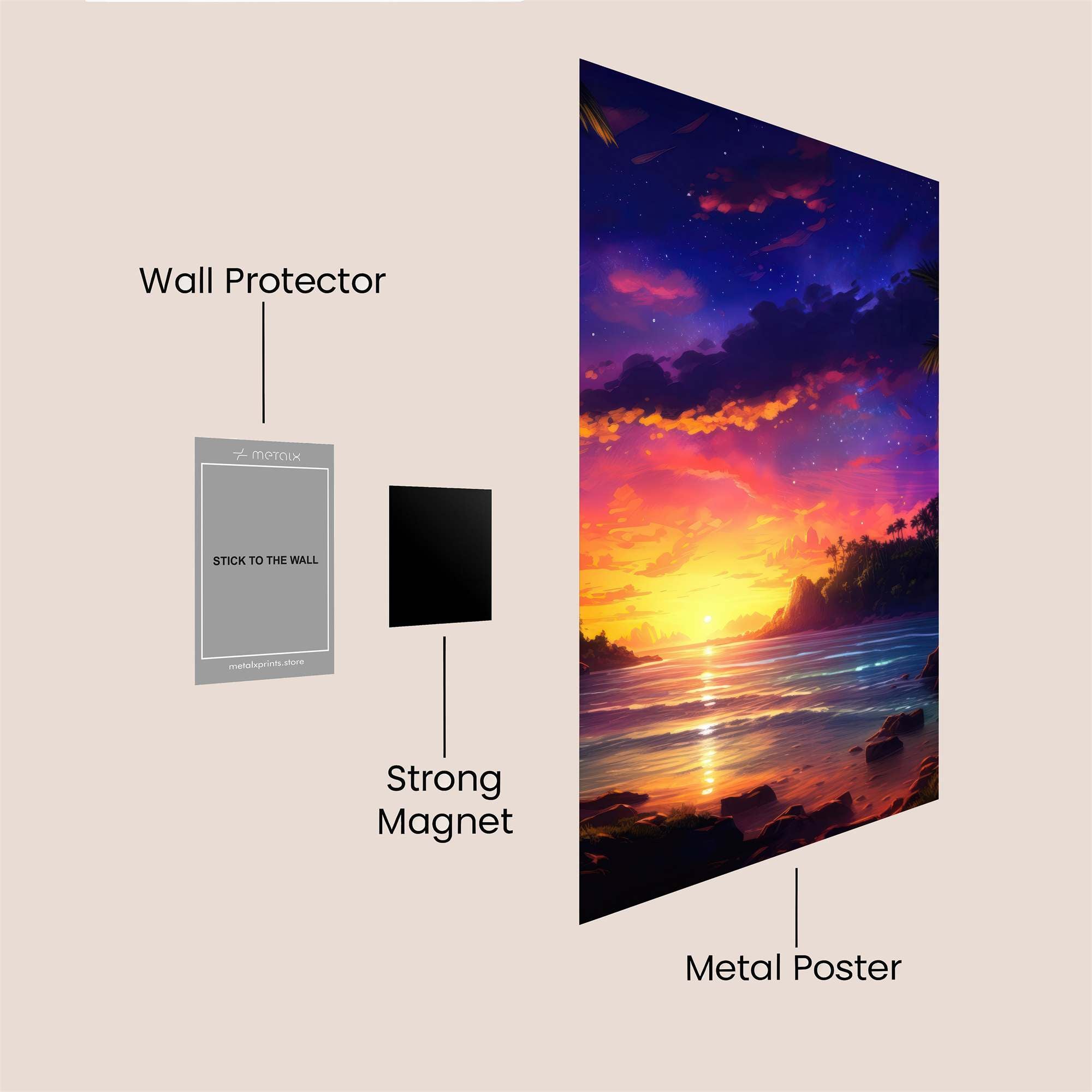 Tropical Dream Safe Wall Magnetic / M