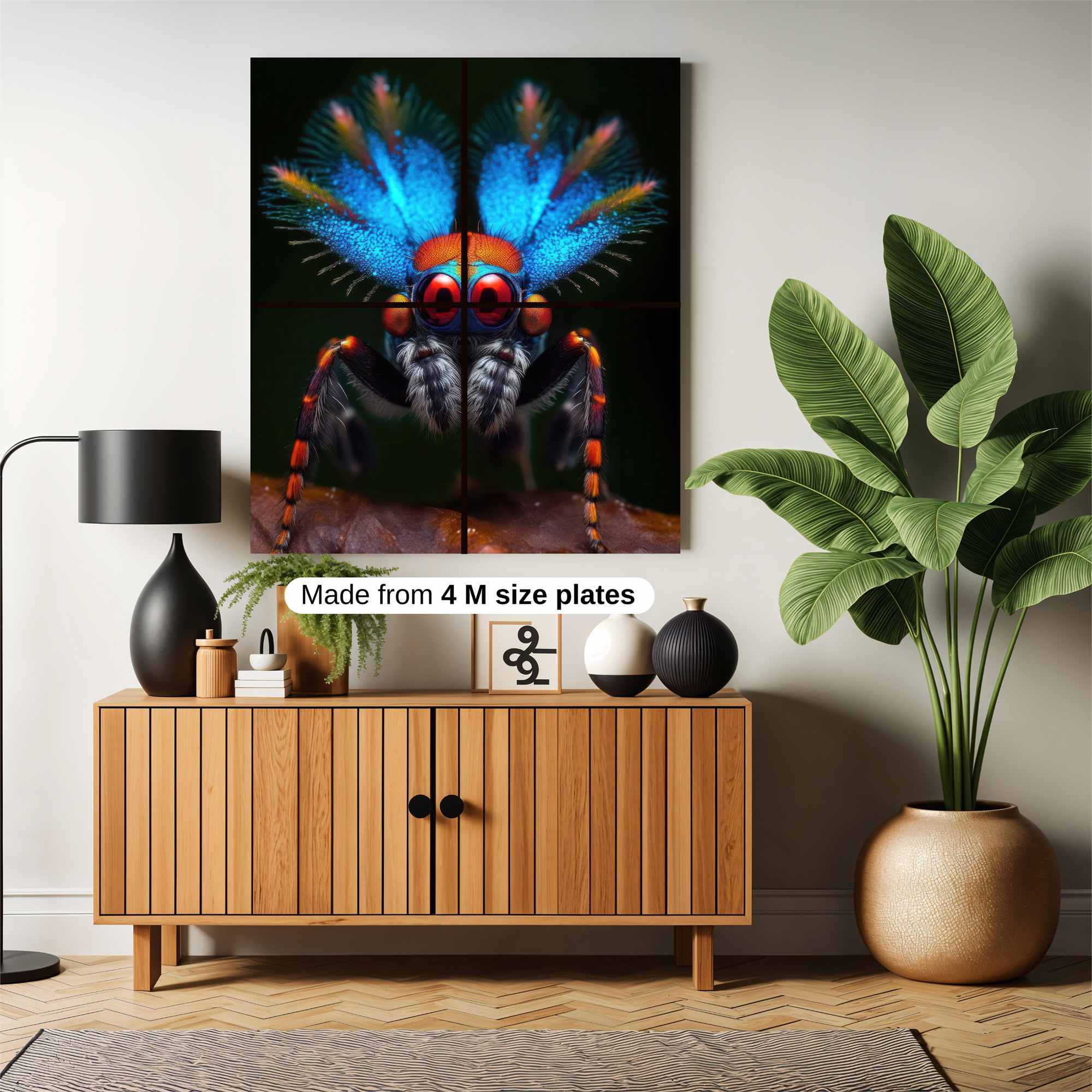 Peacock Vibrant Safe Wall Magnetic / M