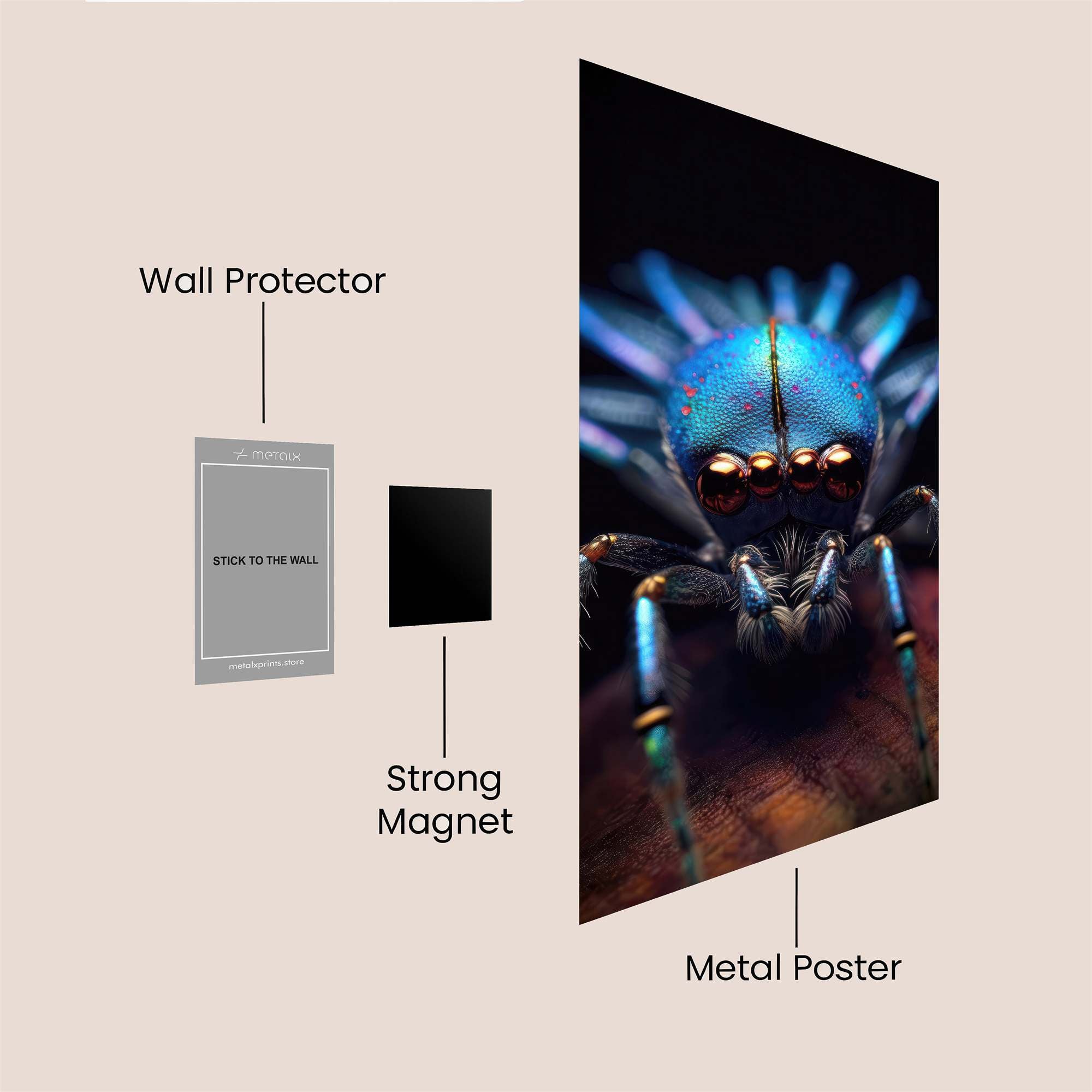 Peacock Regal Safe Wall Magnetic / M