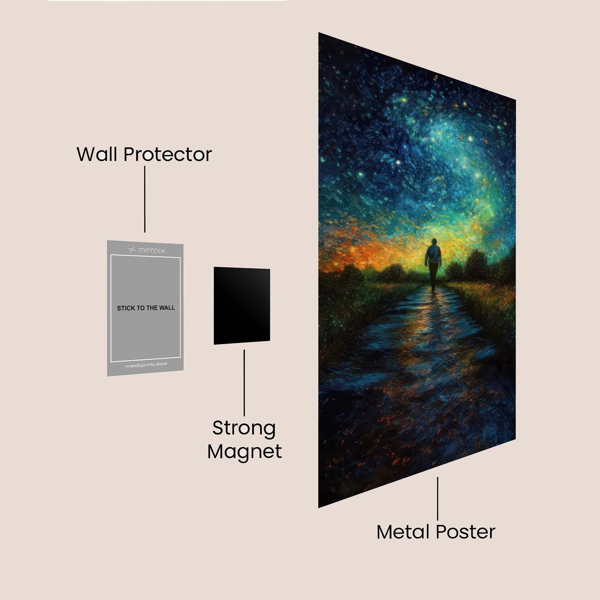 Starlit Wanderlust Safe Wall Magnetic / M
