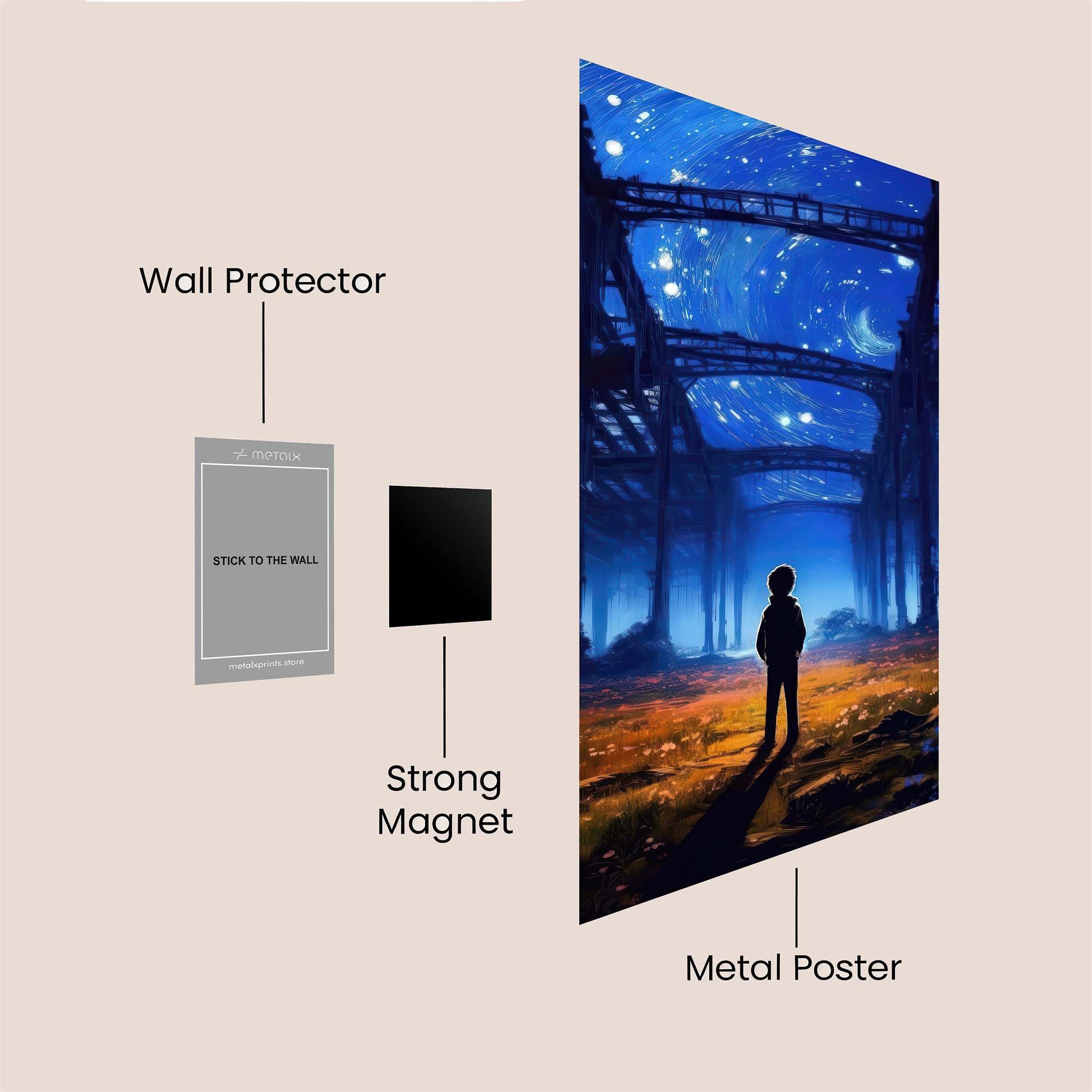 Starry Solitude Safe Wall Magnetic / M