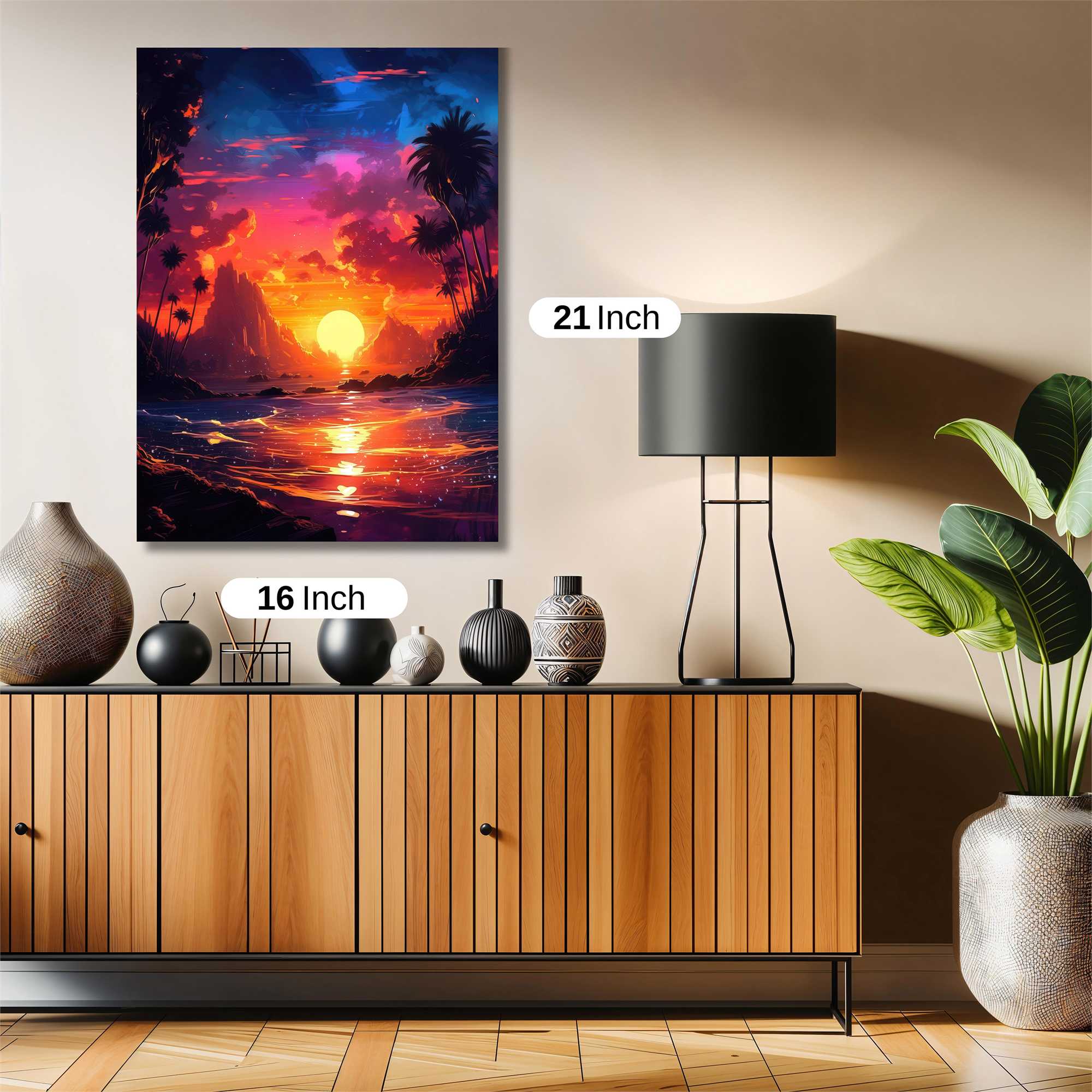 Sunset Serenity Safe Wall Magnetic / M