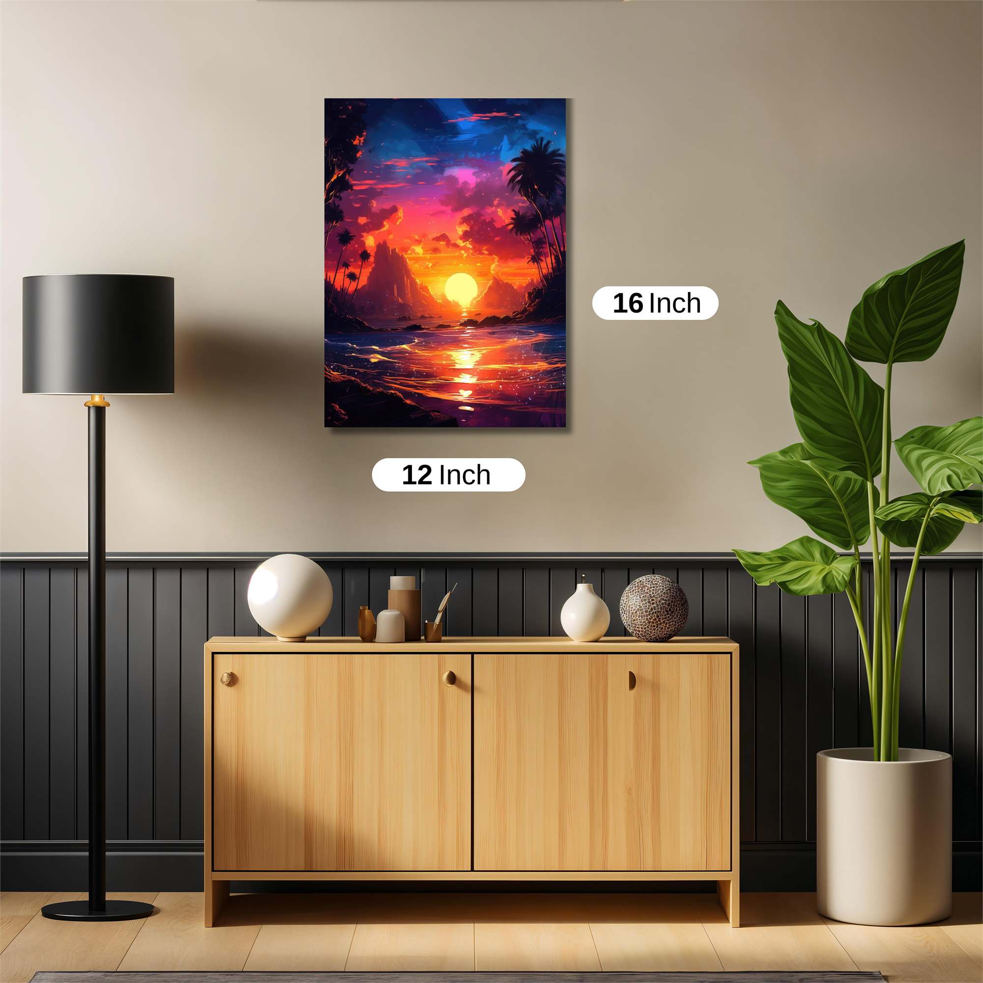 Sunset Serenity Safe Wall Magnetic / M