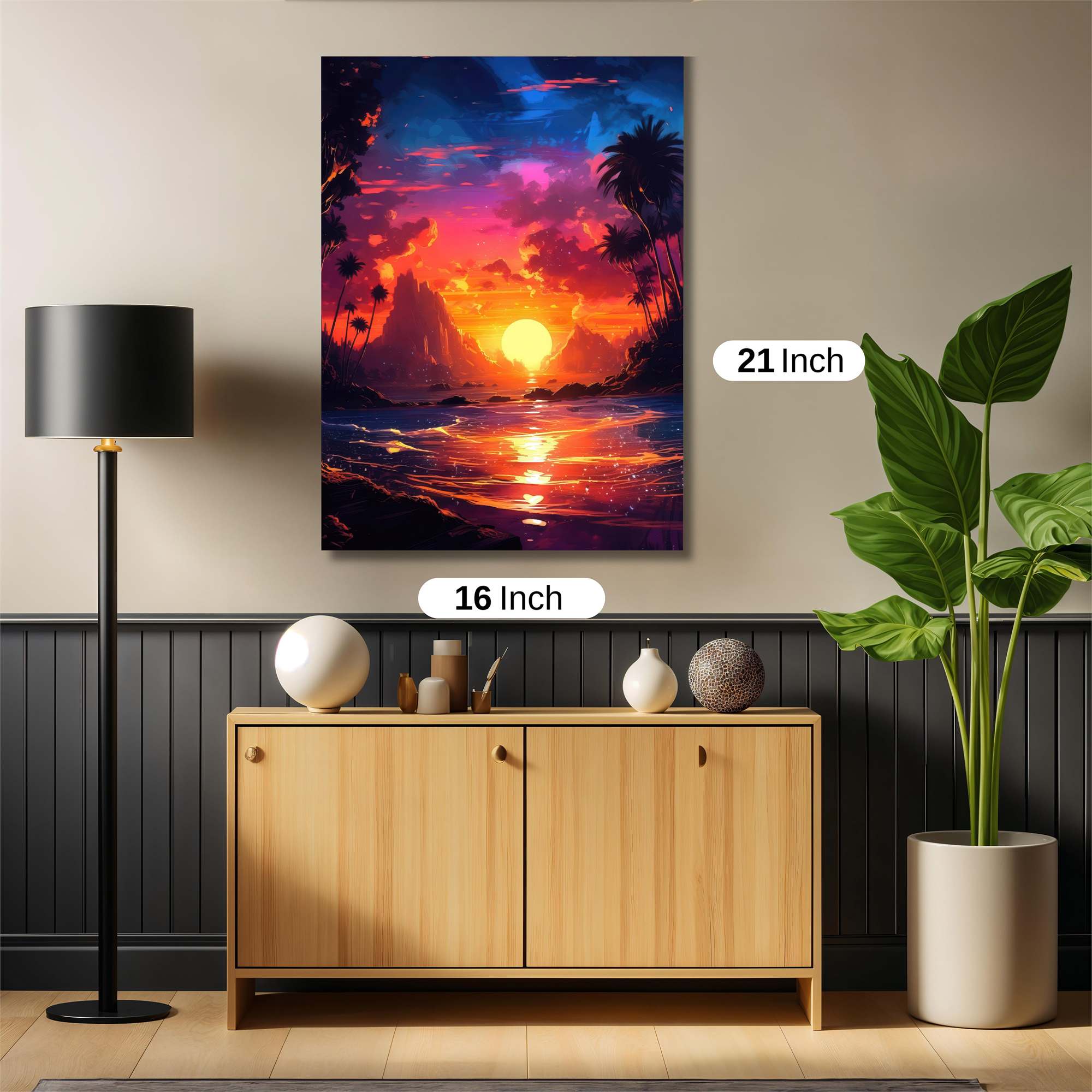 Sunset Serenity Safe Wall Magnetic / M