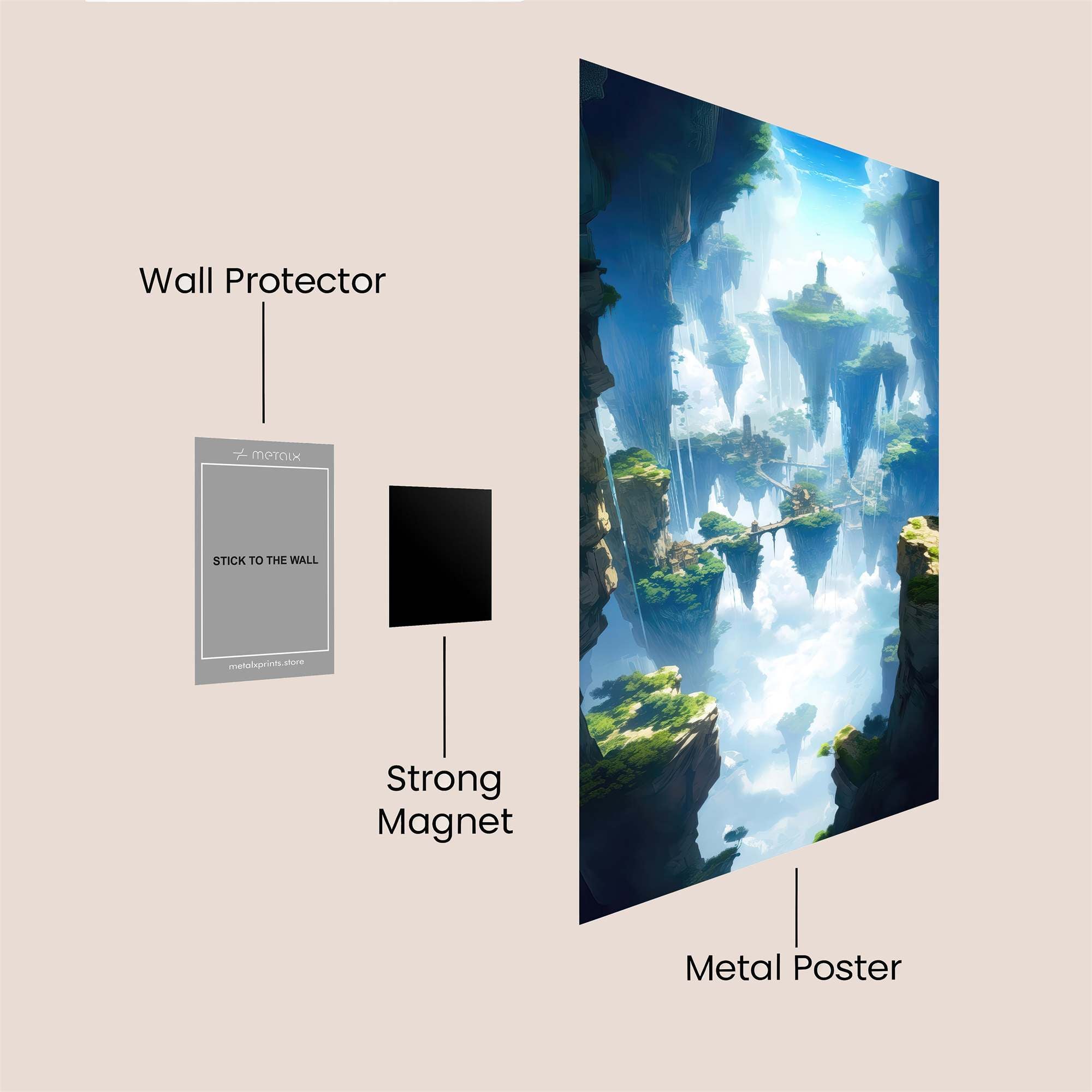 Skyward Serenity Safe Wall Magnetic / M