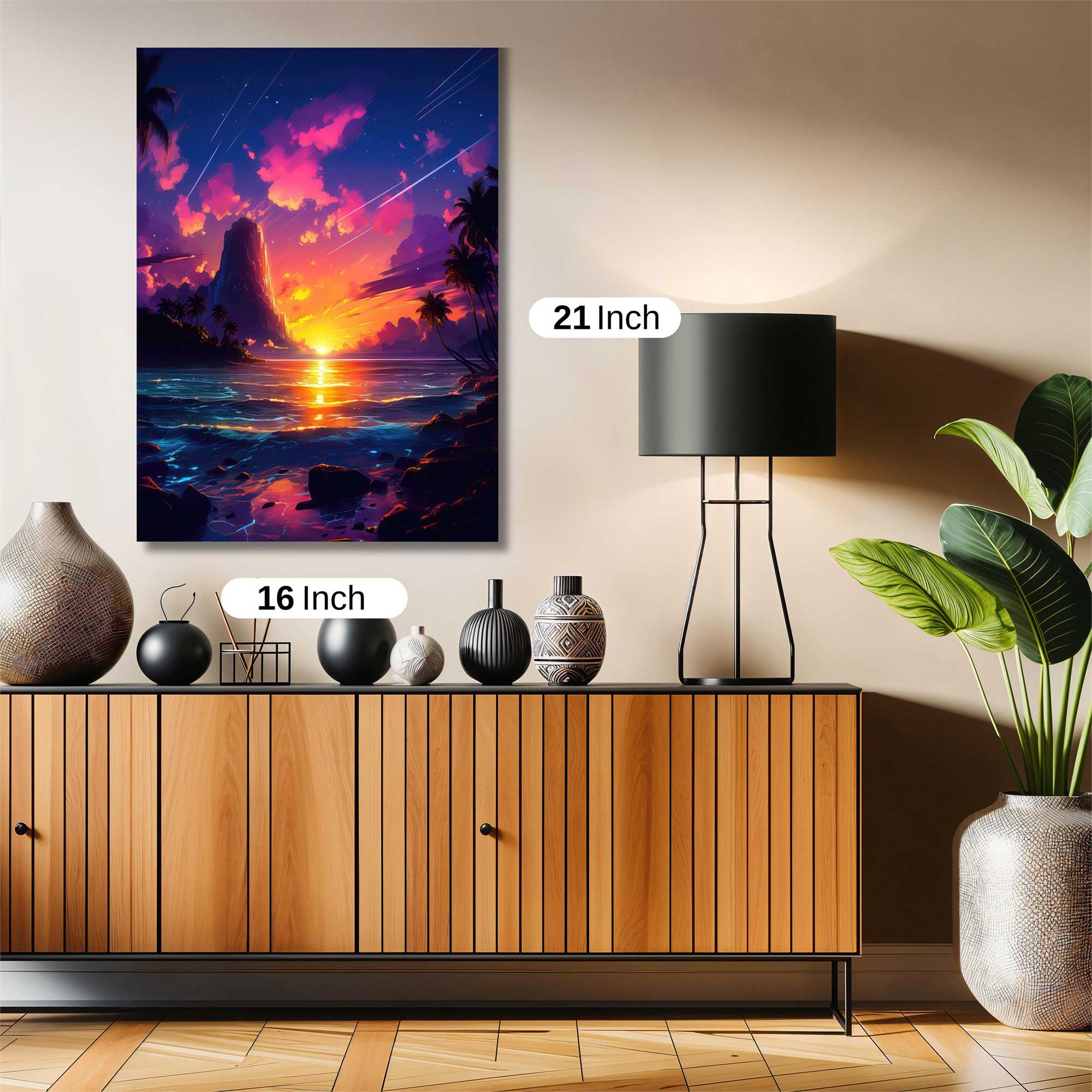 Sunset Serenity Safe Wall Magnetic / M